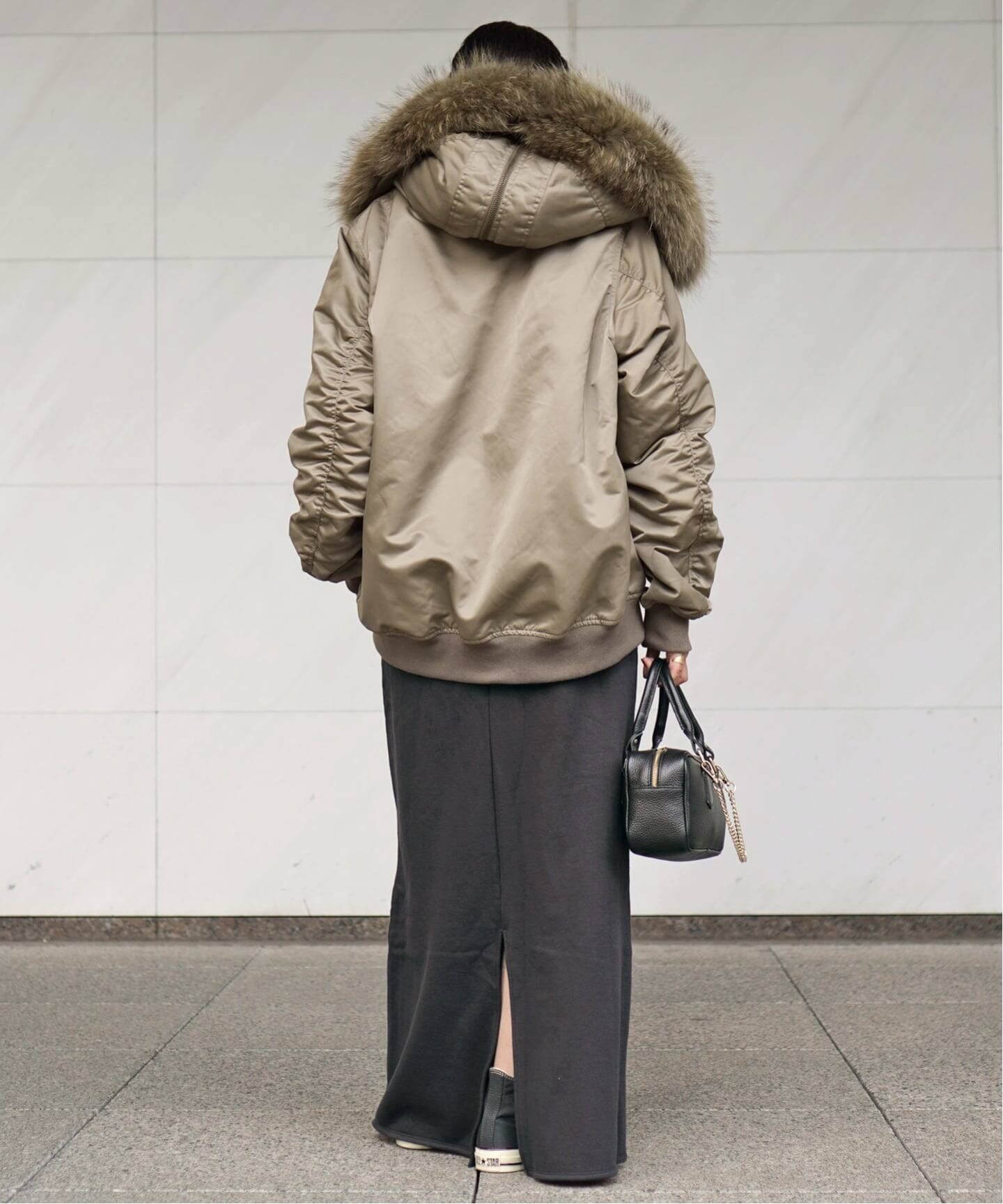 AP STUDIO ウールミックススウェットスカート　ブラウンA 36 AP STUDIO ウールミックススウェットスカート ブラウンA 36