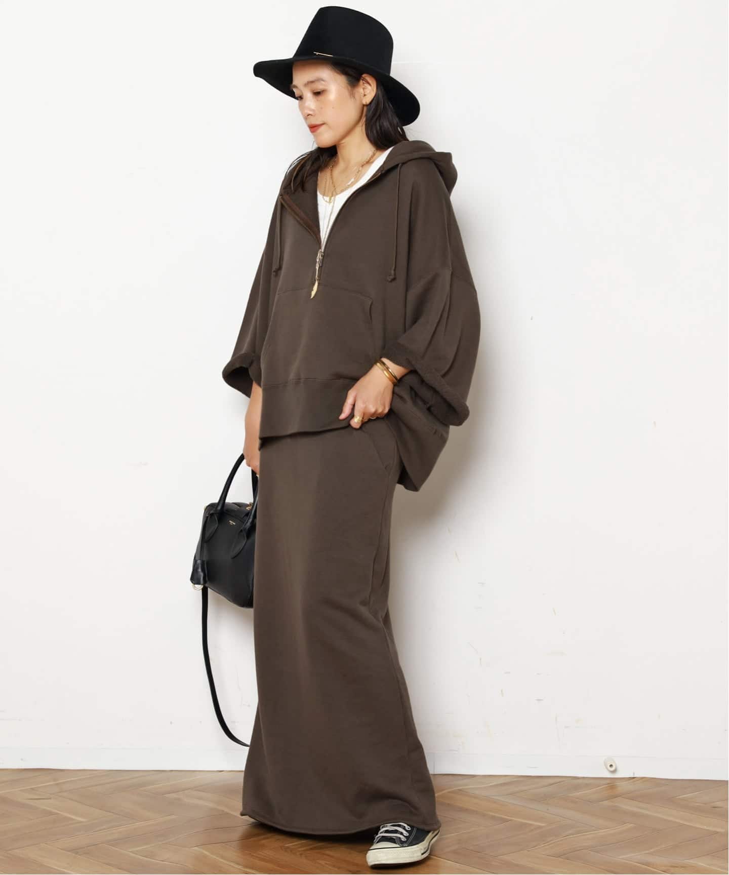 AP STUDIO ウールミックススウェットスカート ウールミックススウェットスカート（その他スカート）｜AP STUDIO