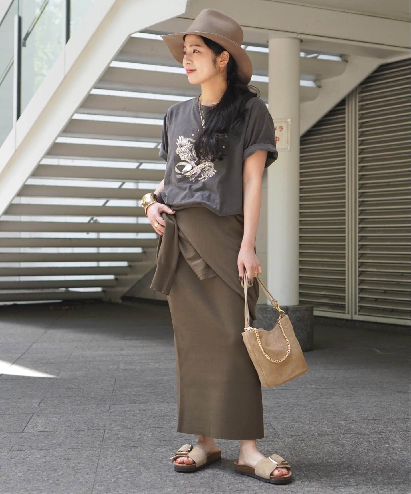 カシミヤミックスニットスカート AP STUDIO 美品 AP STUDIO スカート カシミヤミックスニットスカート レディース