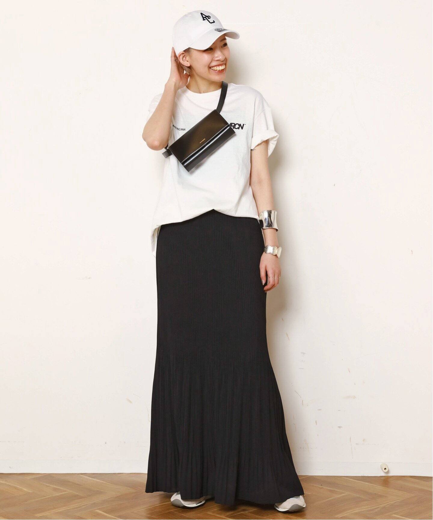 予約》プリーツマーメードスカート（ロング・マキシ丈スカート）｜AP  