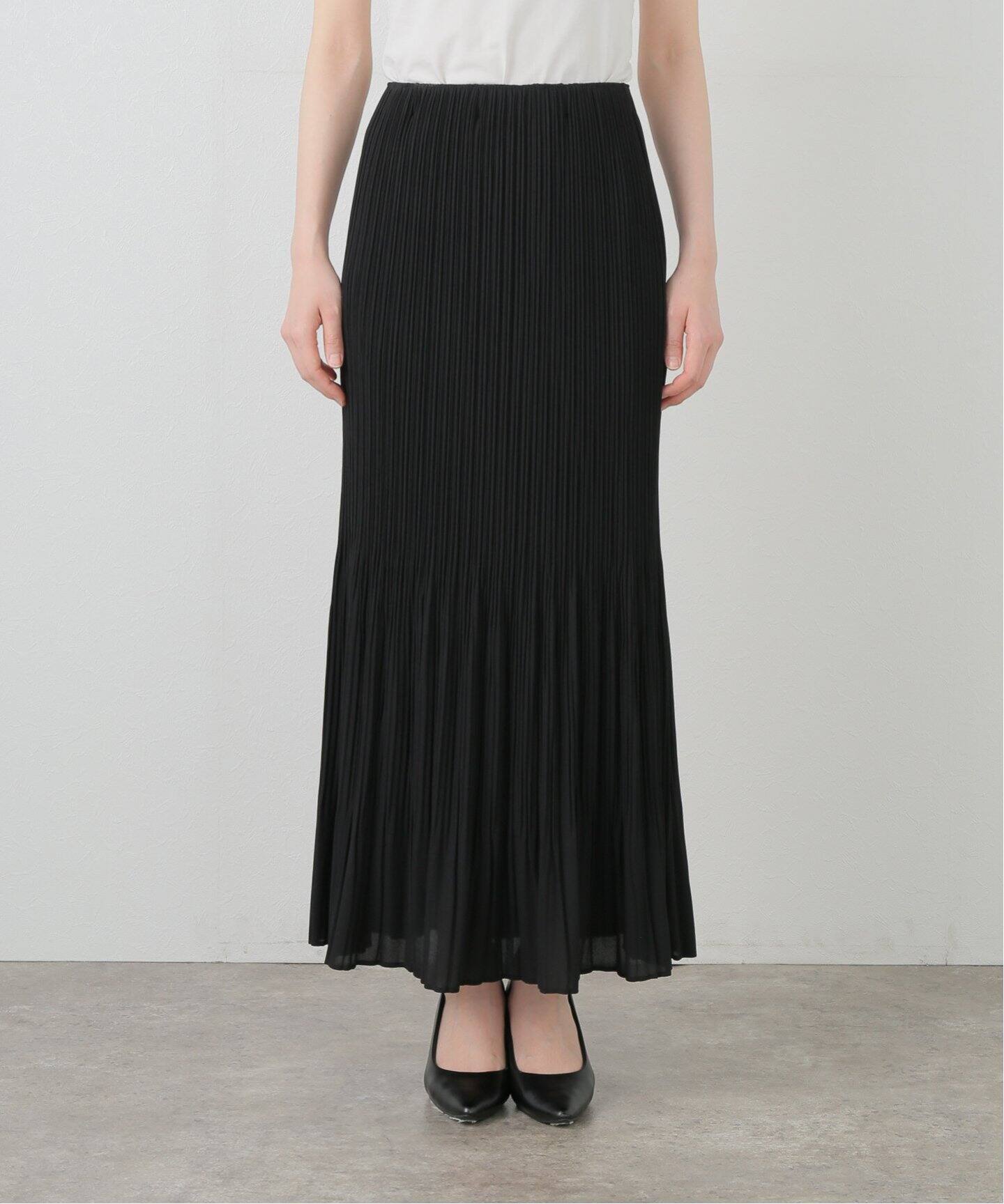 予約》プリーツマーメードスカート（ロング・マキシ丈スカート）｜AP  