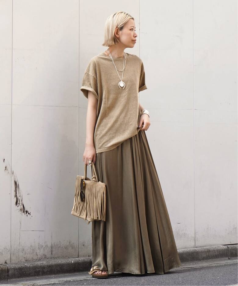 追加エアリーギャザースカート（ロング・マキシ丈スカート）｜AP  