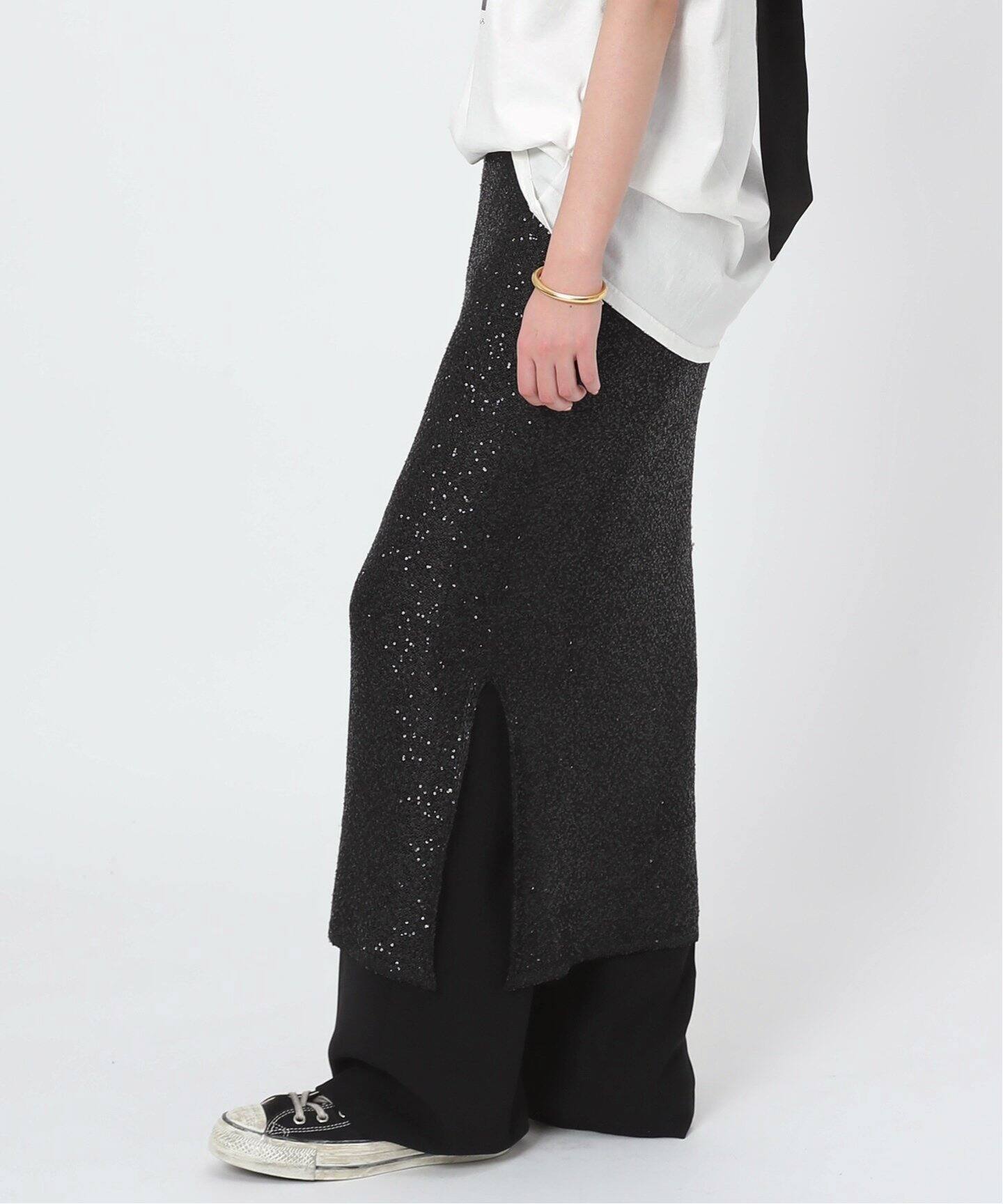 追加ブリリアントスカート（ロング・マキシ丈スカート）｜AP STUDIO