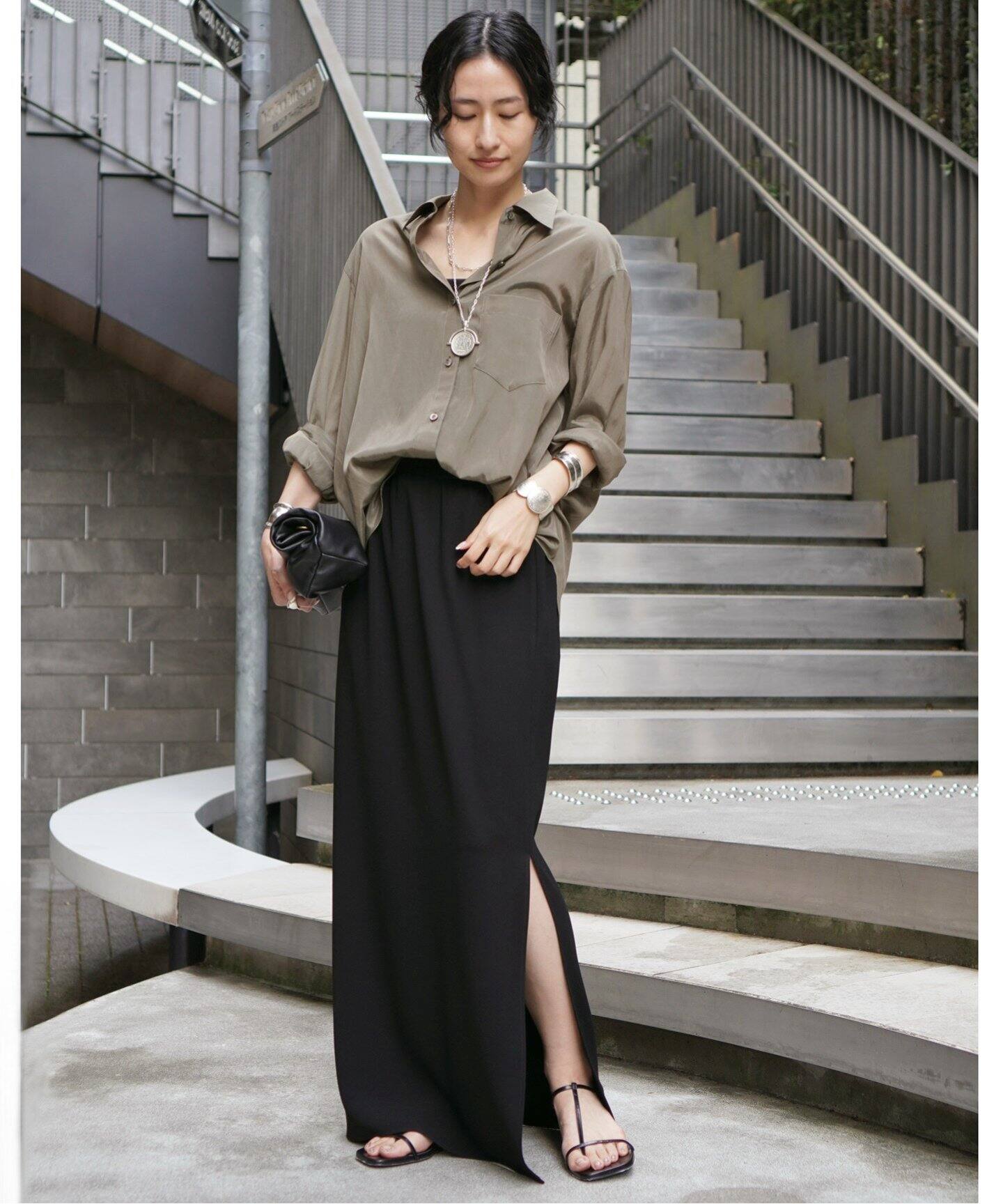 ウエストゴムマキシスカート（ロング・マキシ丈スカート）｜AP STUDIO  