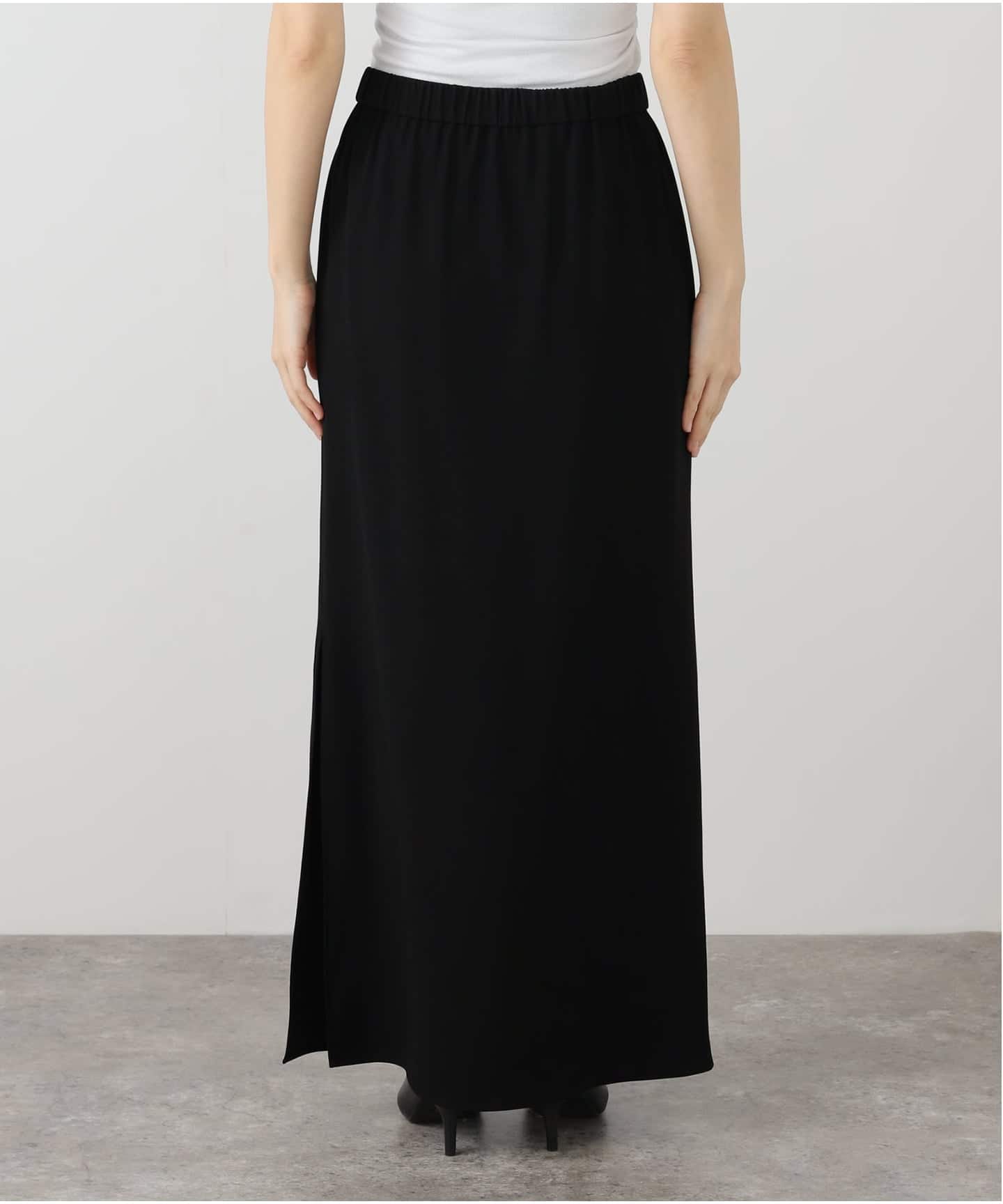 美品✨2024年✨AP STUDIO Newウエストゴムマキシスカート 黒 人気 ウエストゴムマキシスカート（その他スカート）｜AP STUDIO