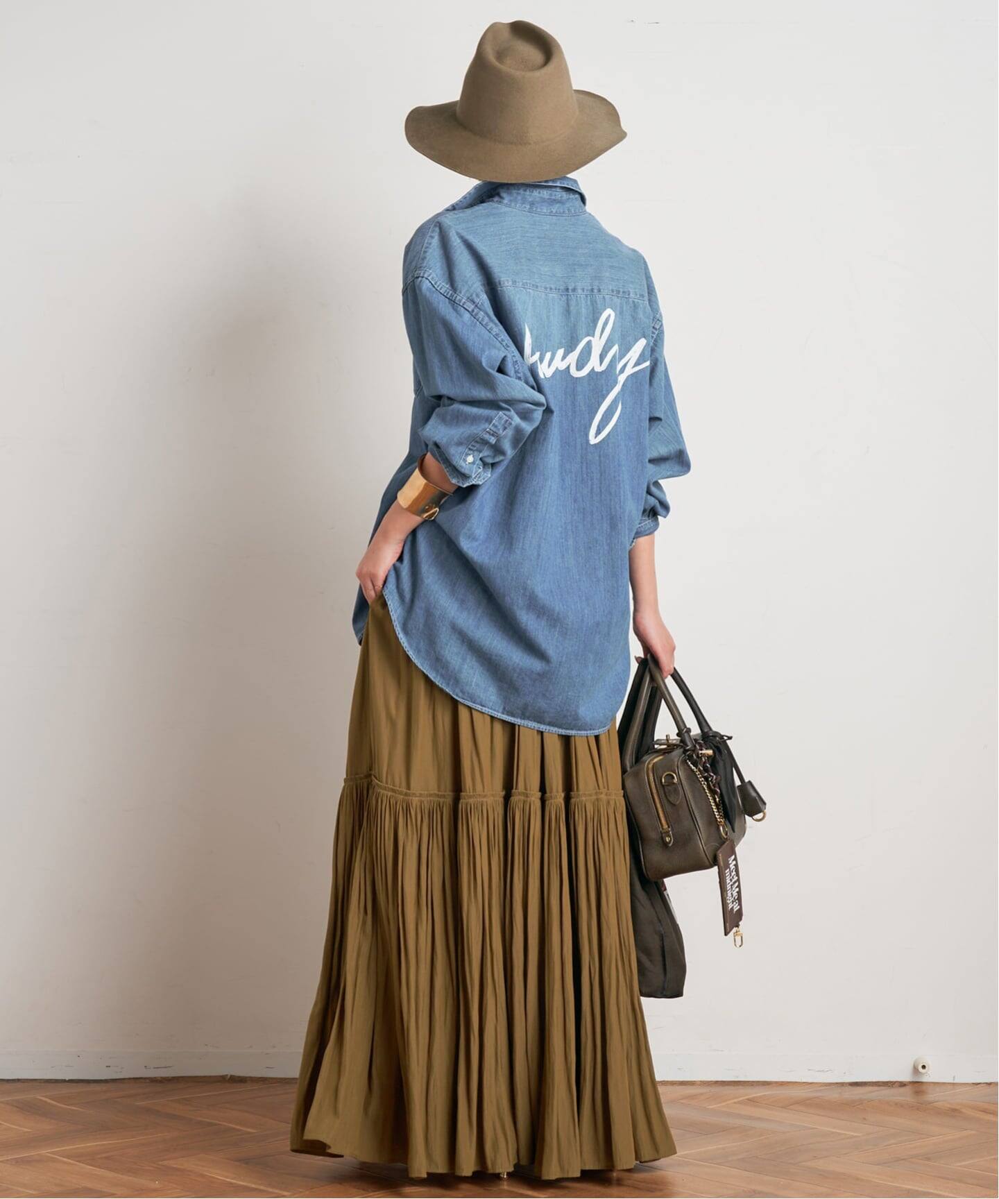 予約》*ギャザーマキシスカート（ロング・マキシ丈スカート）｜AP