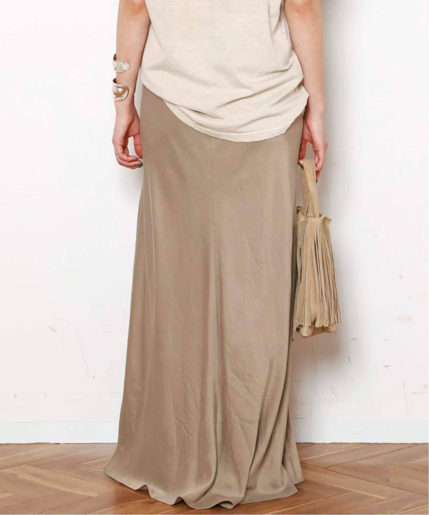 予約》* Cu/R maxi skirt（ロング・マキシ丈スカート）｜AP