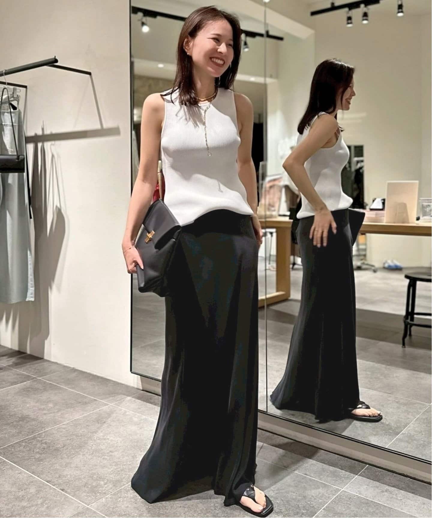 Cu/R maxi skirt（ロング・マキシ丈スカート）｜AP STUDIO