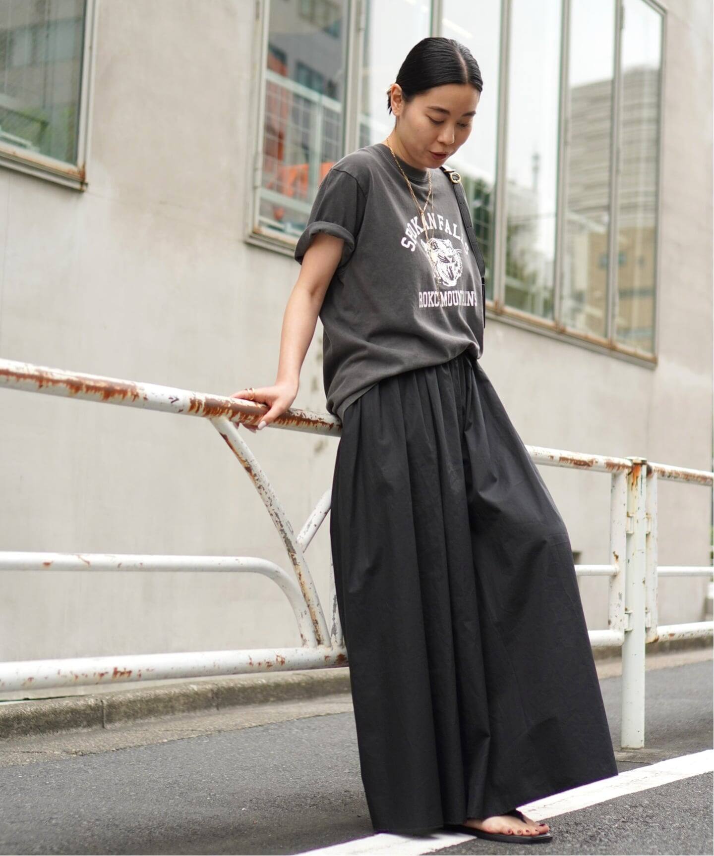 Cotton Photogenic Skirt（ロング・マキシ丈スカート）｜AP STUDIO