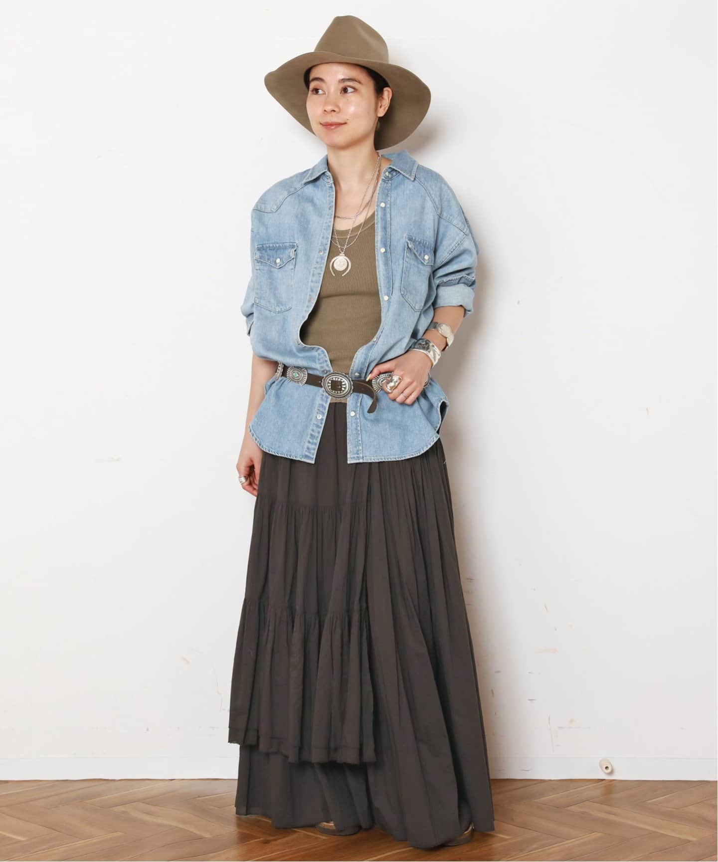 Dramatic Wrap Skirt（ロング・マキシ丈スカート）｜AP STUDIO