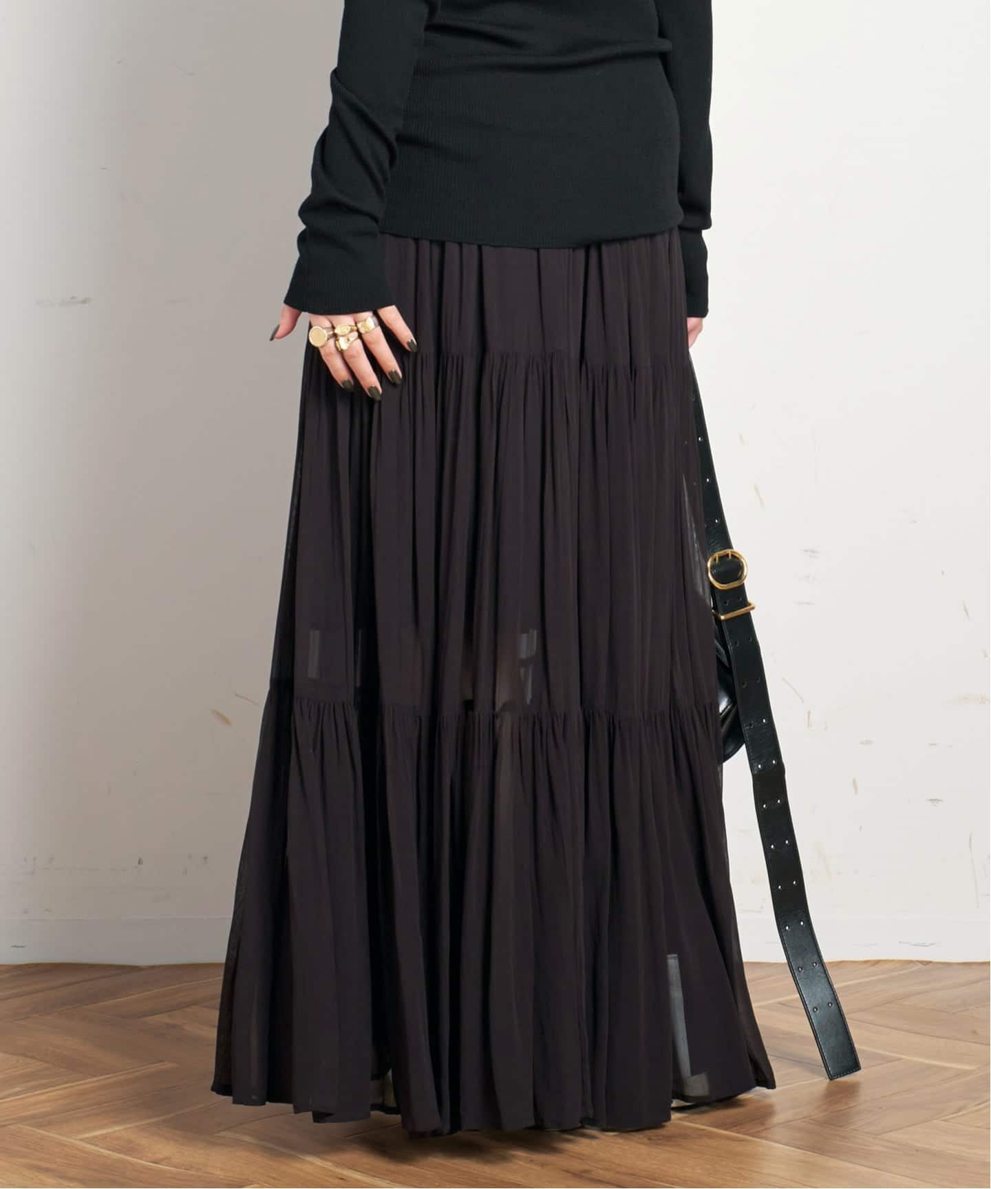 APSTUDIO新品ロングスカート☆38 AP STUDIO(エーピー ストゥディオ) ロングスカート サイズ38 M