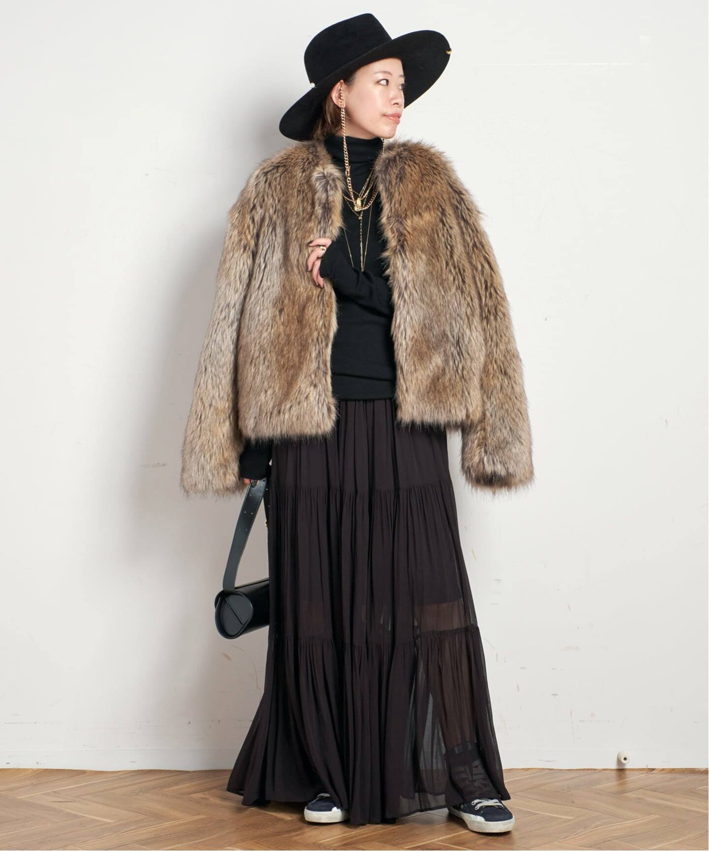 シアーボーホースカート（ロング・マキシ丈スカート）｜AP STUDIO