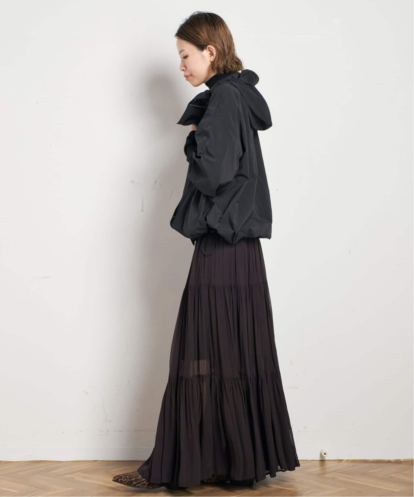 AP STUDIO シアーボーホースカート　ドゥーズィエムクラス プラージュ シアーボーホースカート（ロング・マキシ丈スカート）｜AP