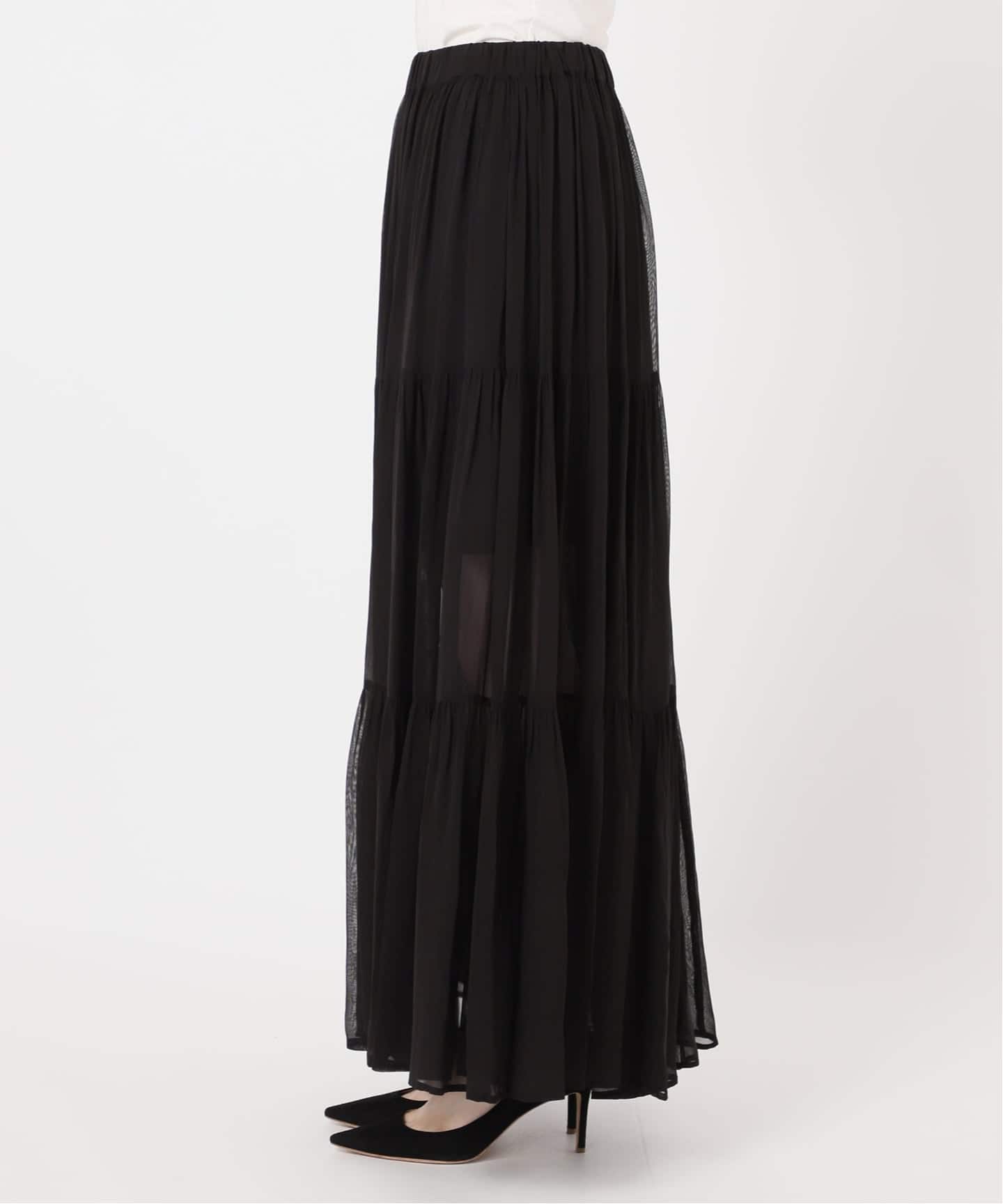 シアーボーホースカート（ロング・マキシ丈スカート）｜AP STUDIO
