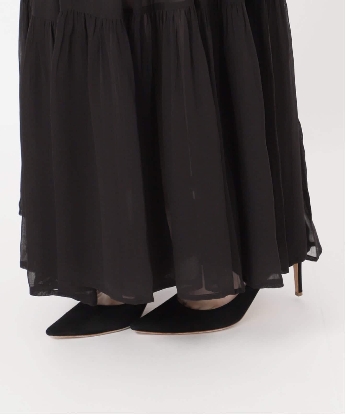 シアーボーホースカート（ロング・マキシ丈スカート）｜AP STUDIO