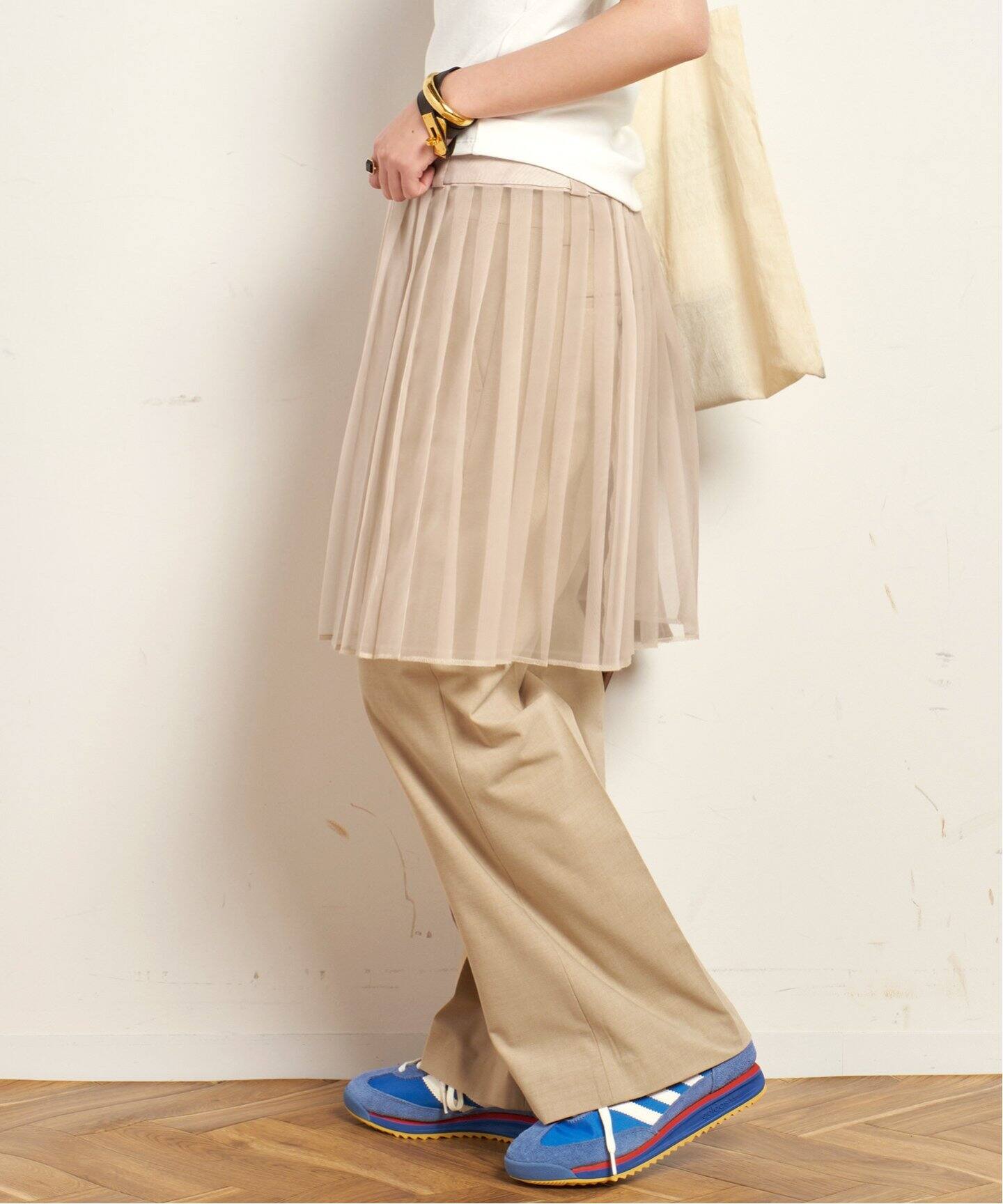 PROVOKE/プロヴォーク】sheer pleats skirt（ミニスカート）｜AP