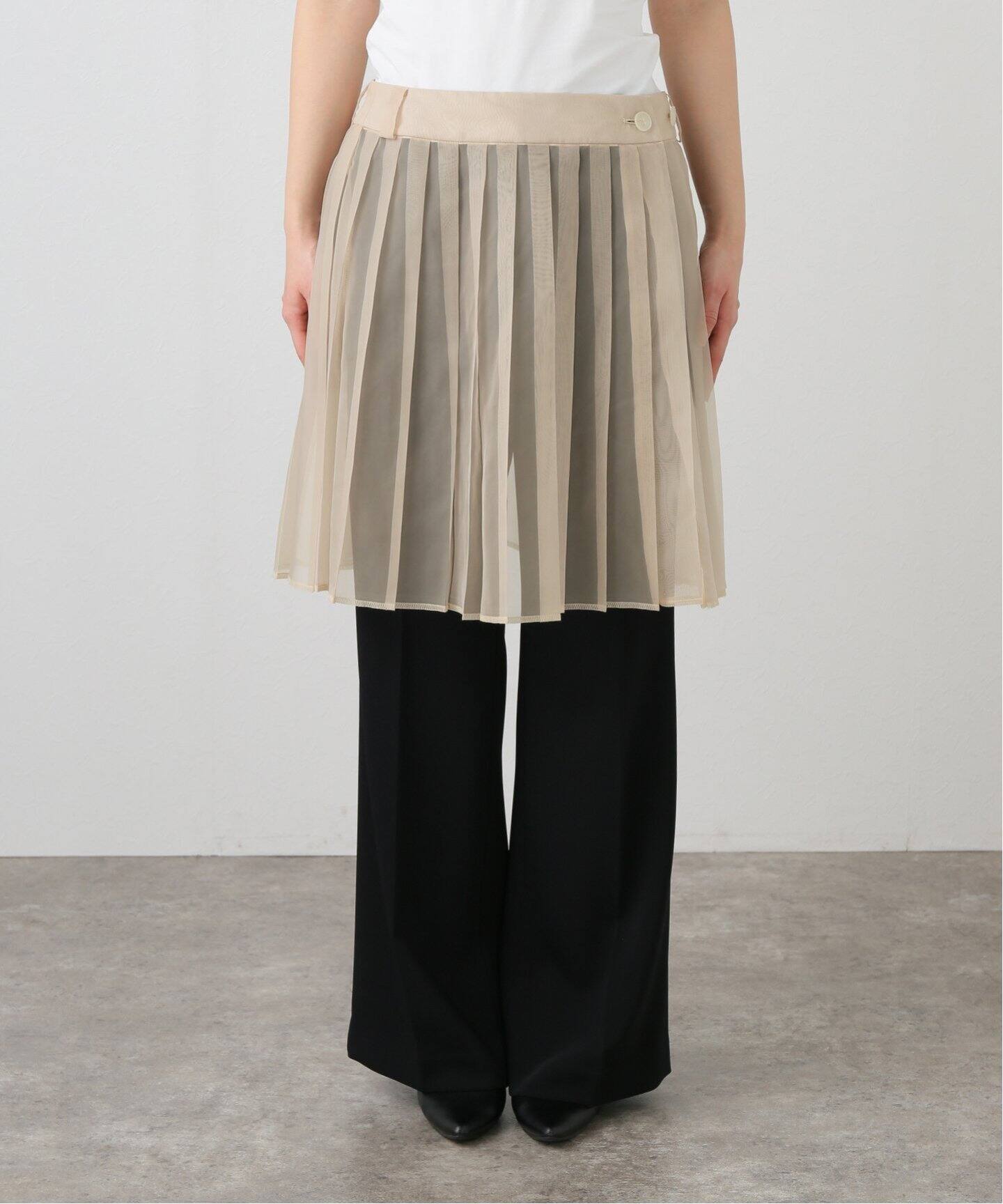 PROVOKE/プロヴォーク】sheer pleats skirt（ミニスカート）｜AP