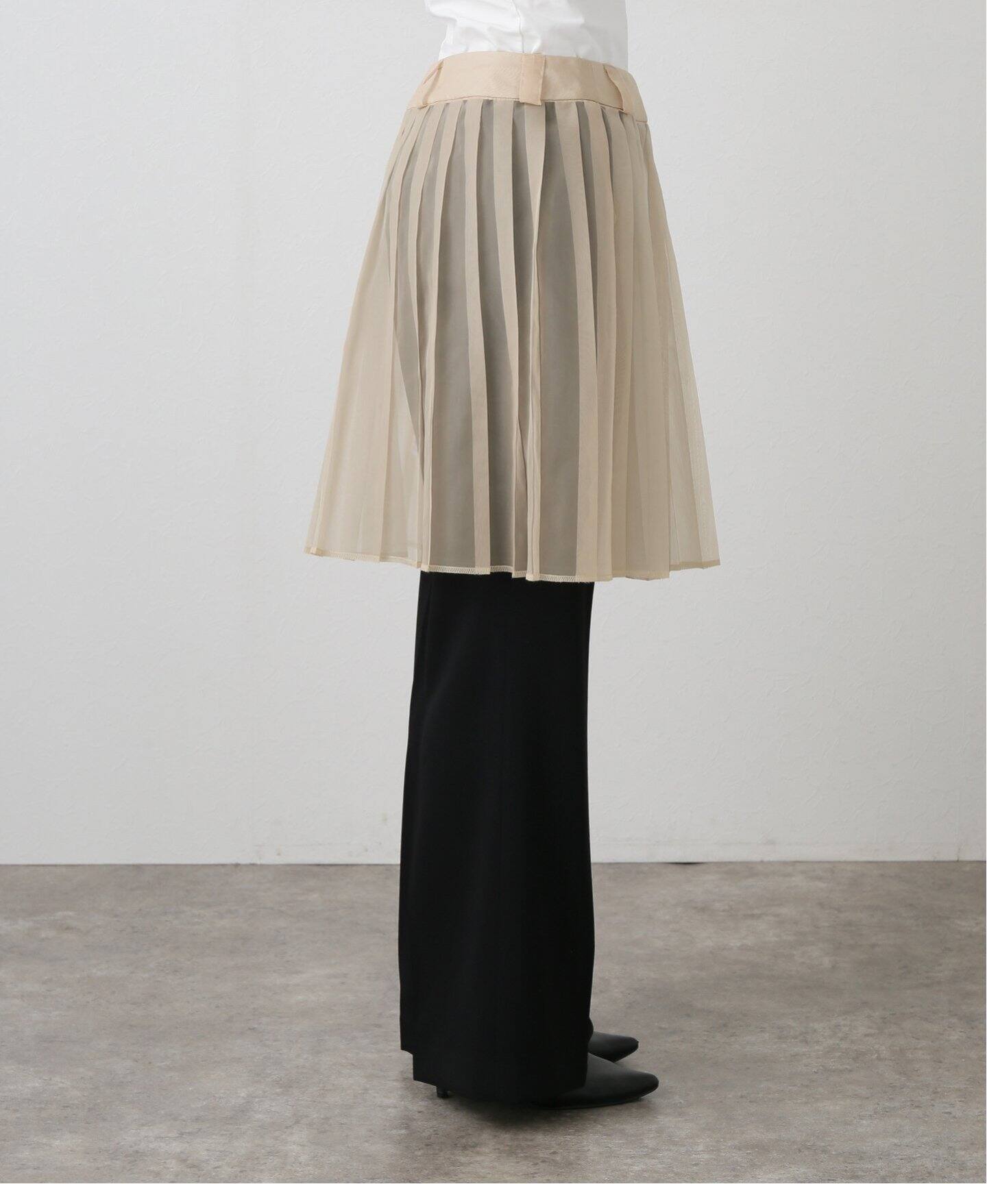 【美品】PROVOKE/プロヴォーク student skirt PROVOKE/プロヴォーク】sheer pleats skirt（ミニスカート）｜AP