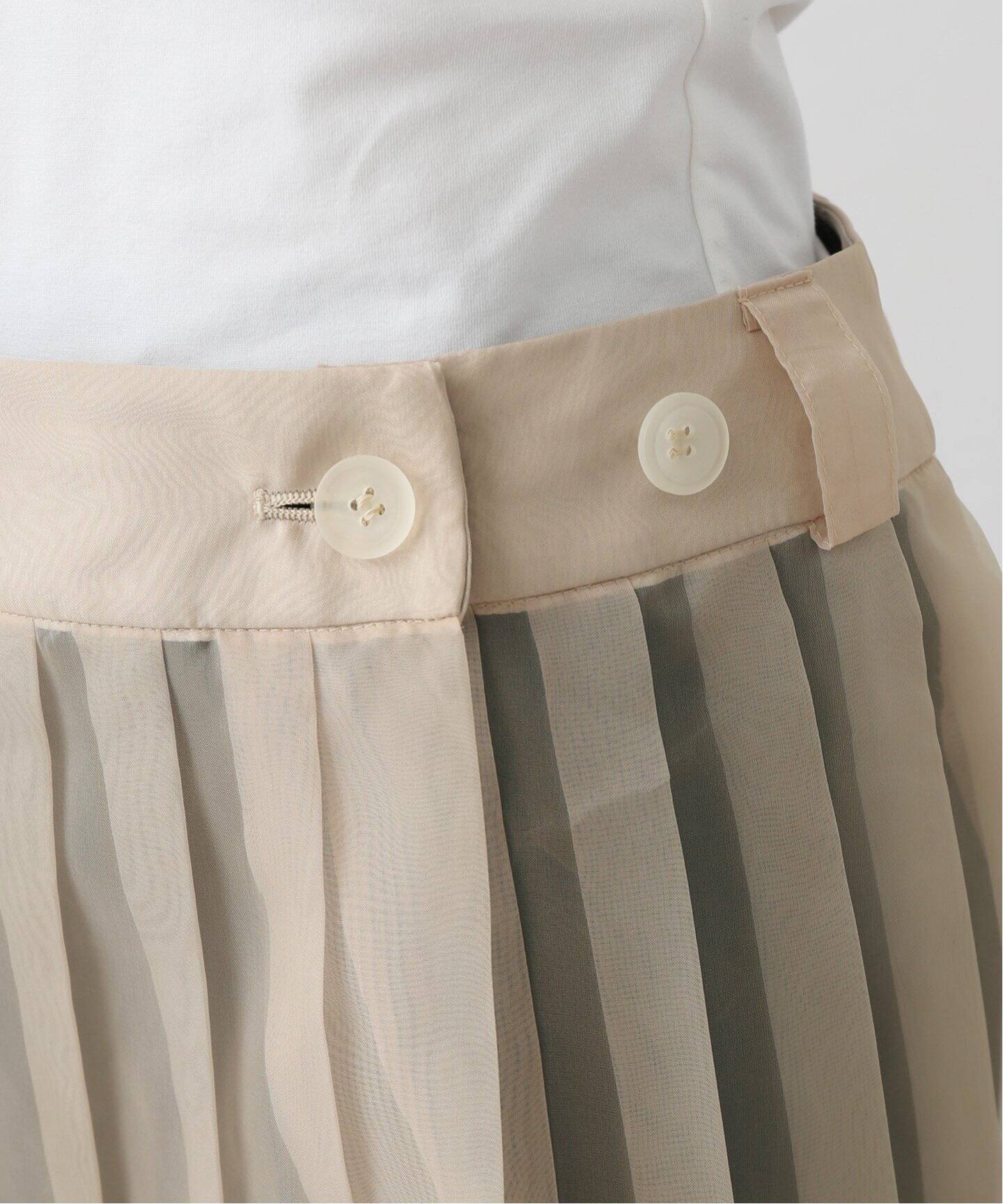 PROVOKE/プロヴォーク】sheer pleats skirt（ミニスカート）｜AP