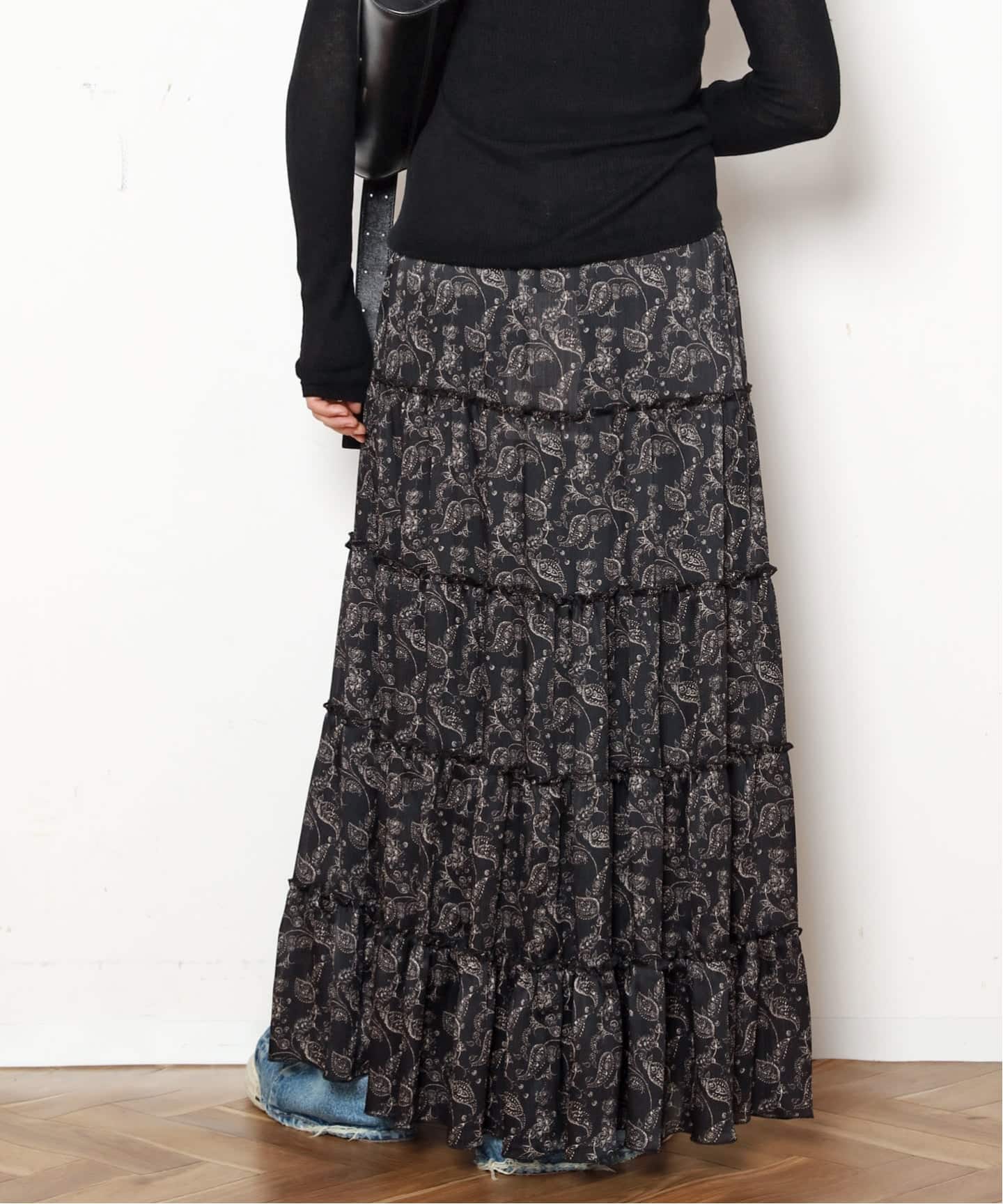 COUTURE D'ADAM/クチュールドアダム】Tiered Skirt Dress Paisl