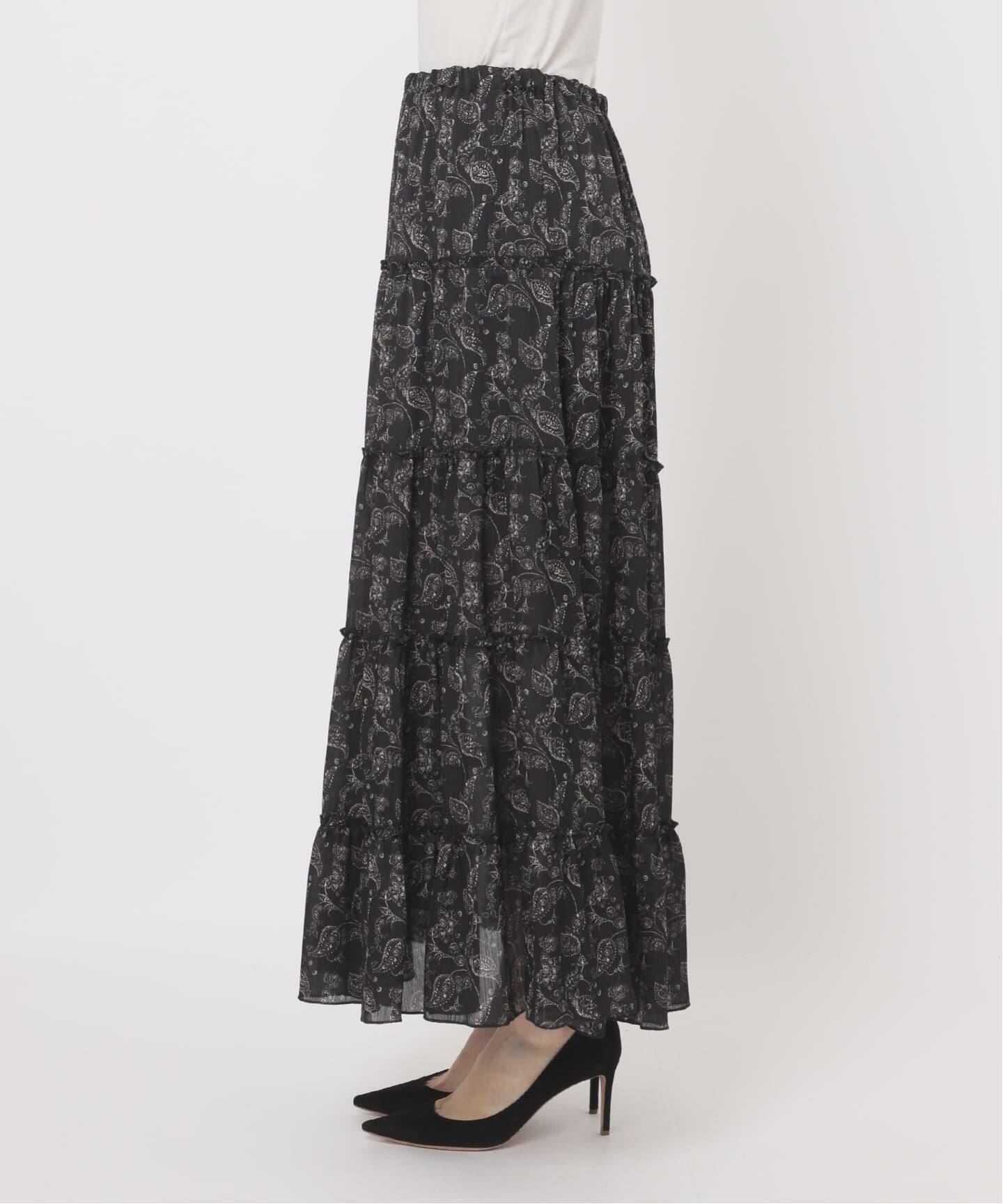 【クチュールドアダム】Tiered Skirt COUTURE D'ADAM/クチュールドアダム】Tiered Skirt Dress Paisl