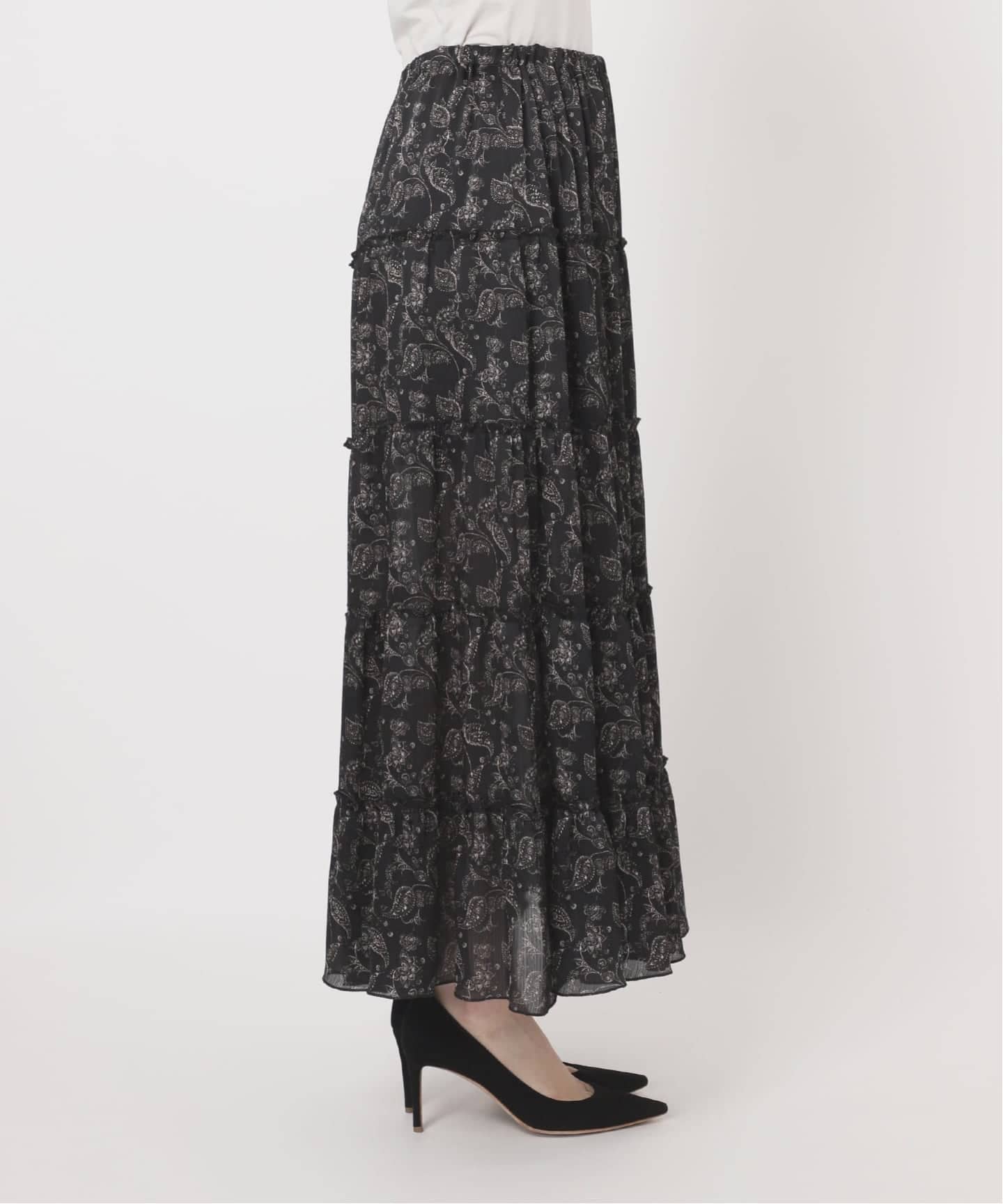 COUTURE D'ADAM/クチュールドアダム】Tiered Skirt Dress Paisl