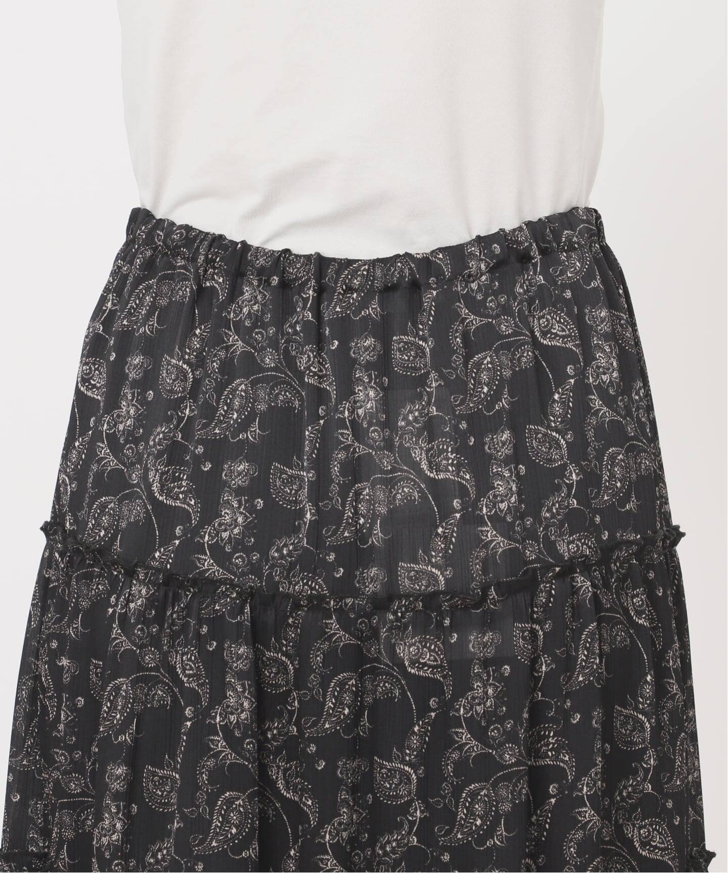 クチュールドアダム グリッターベルベットティアードスカート クチュールドアダム/COUTURE D'ADAM】のグリッターベルベット