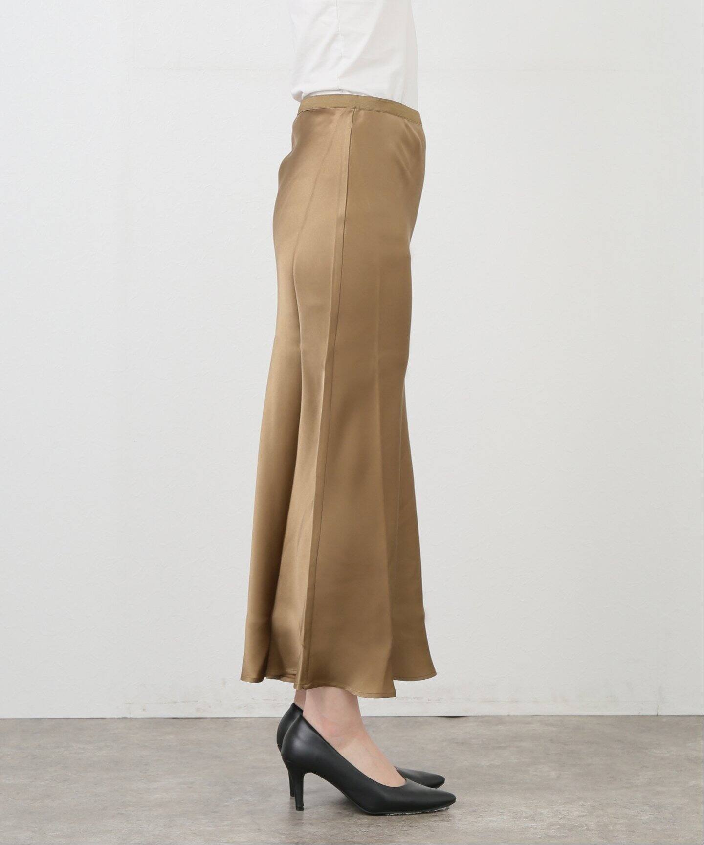 ANINE BING/アニン ビン】FLARE SKIRT(KHAKI)（ロング・マキシ丈