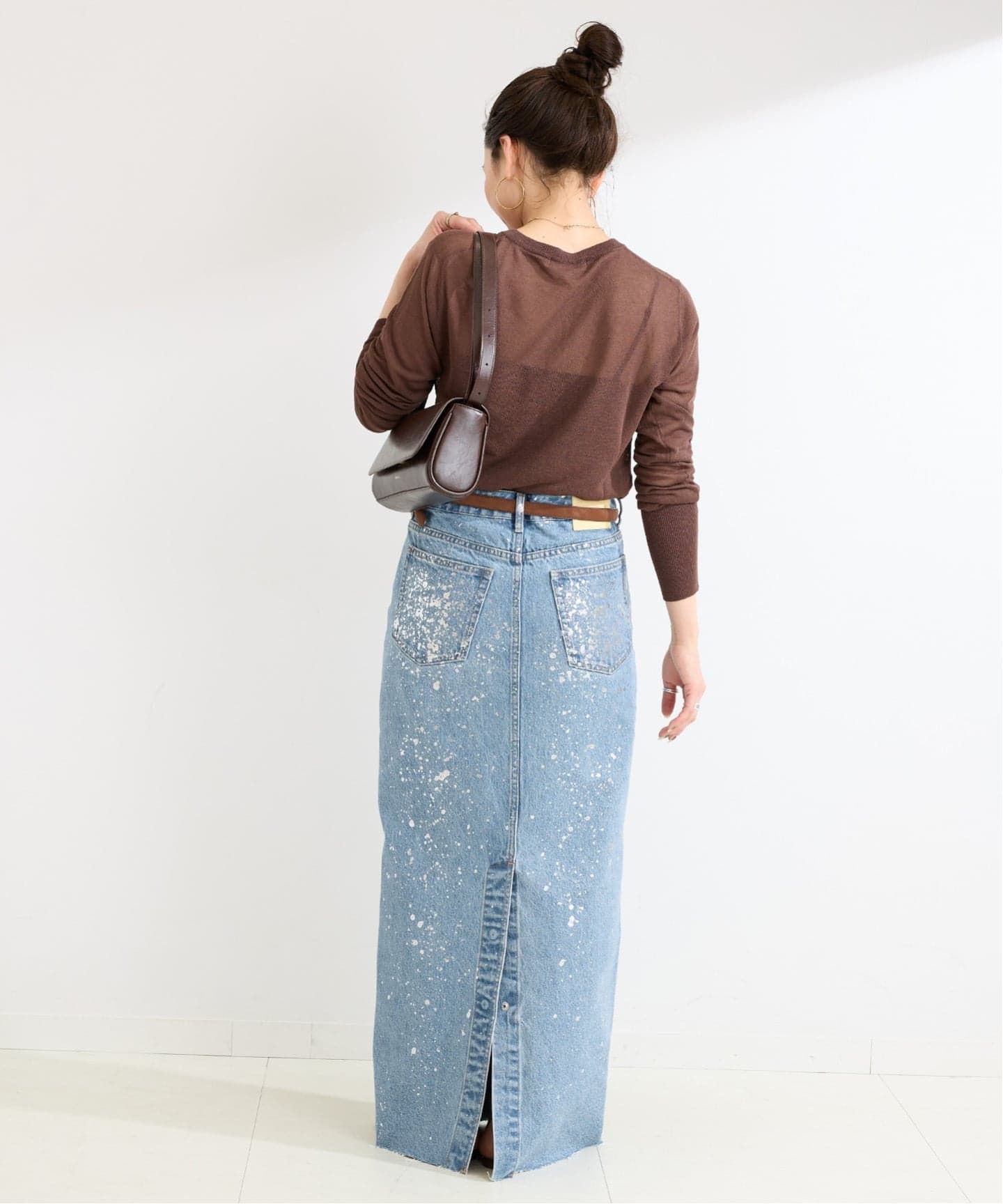 ウォッシャブル / DU JOUR/デュ ジュール LEAN GLITTER JEAN