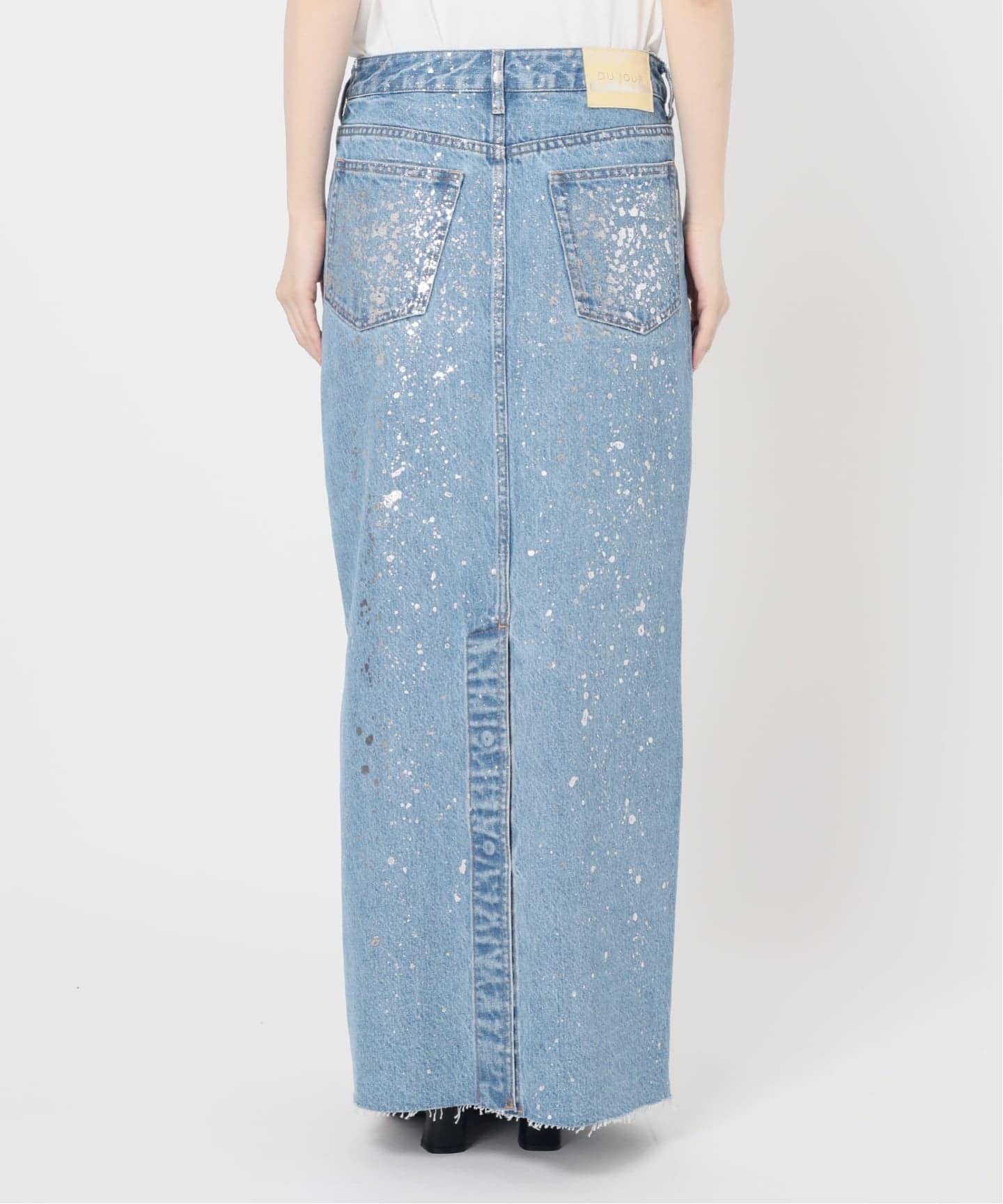 ★malion vintage★箔プリントデニムスカート VIXEN GIRL刺繍 スクラッチデニムスカート|HYSTERIC GLAMOUR