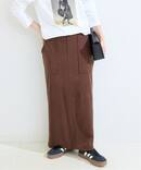 《予約》手洗い可 / ポリエステルスエードIラインスカート