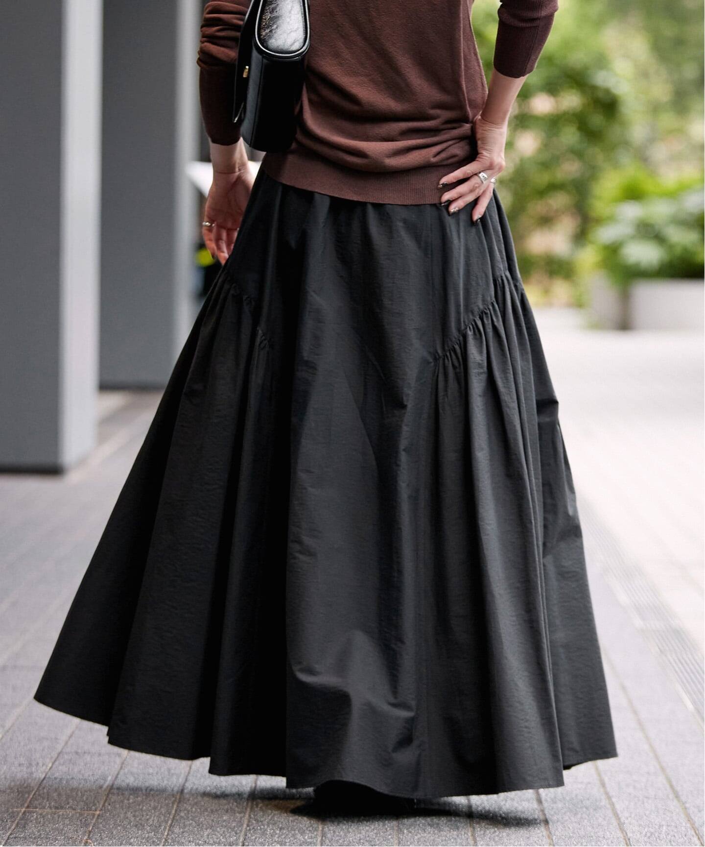 予約》ウォッシャブル / C/NYボリュームギャザースカート