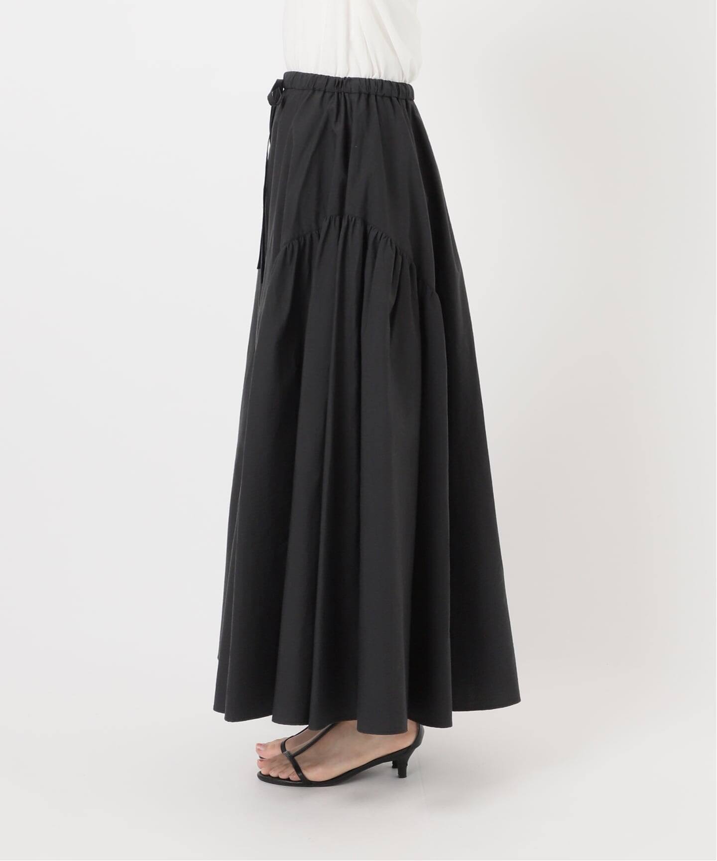 ウォッシャブル / C/NYボリュームギャザースカート（ロング・マキシ丈