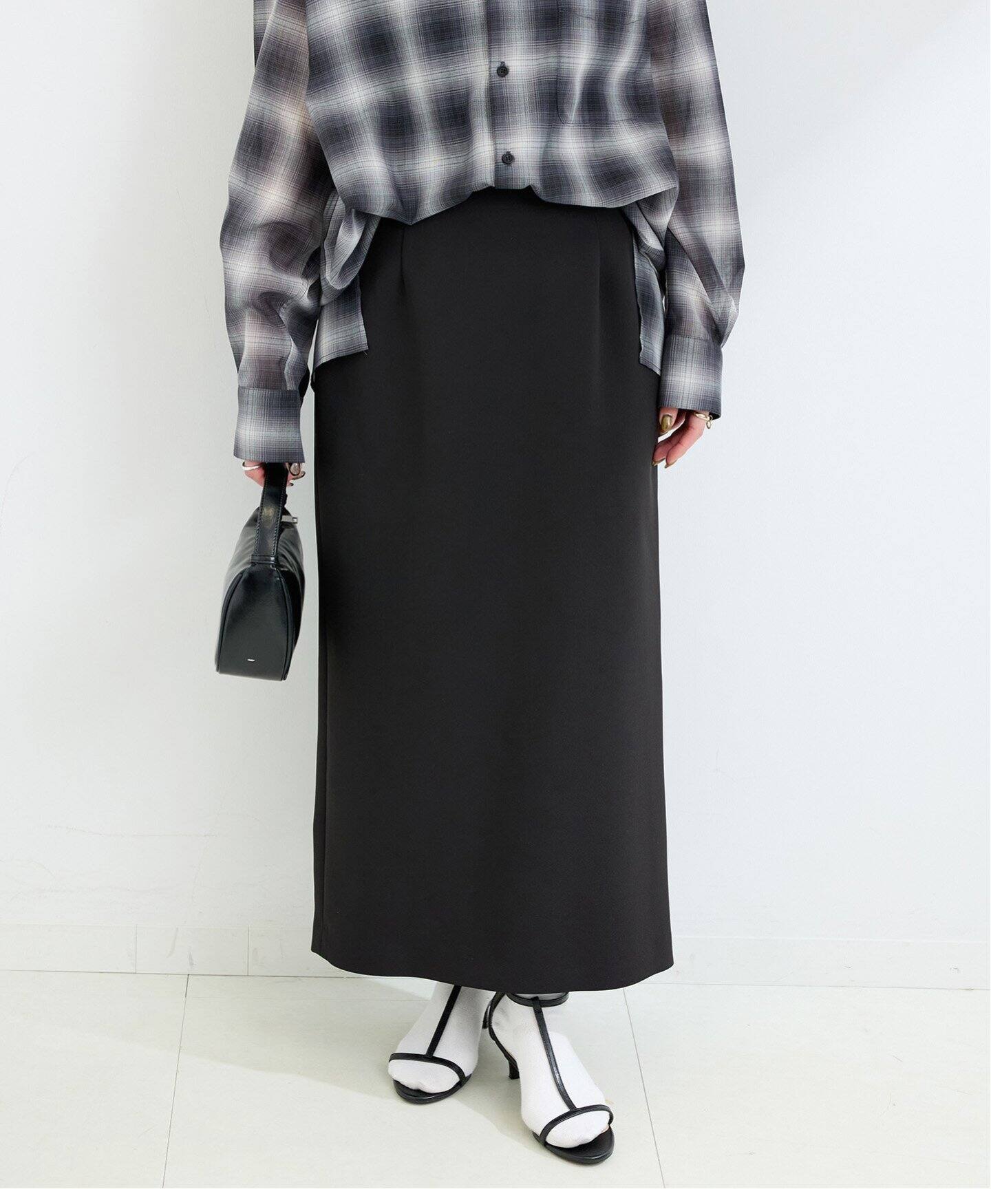 ツイルストレッチタイトスカート（ロング・マキシ丈スカート）｜B.C  