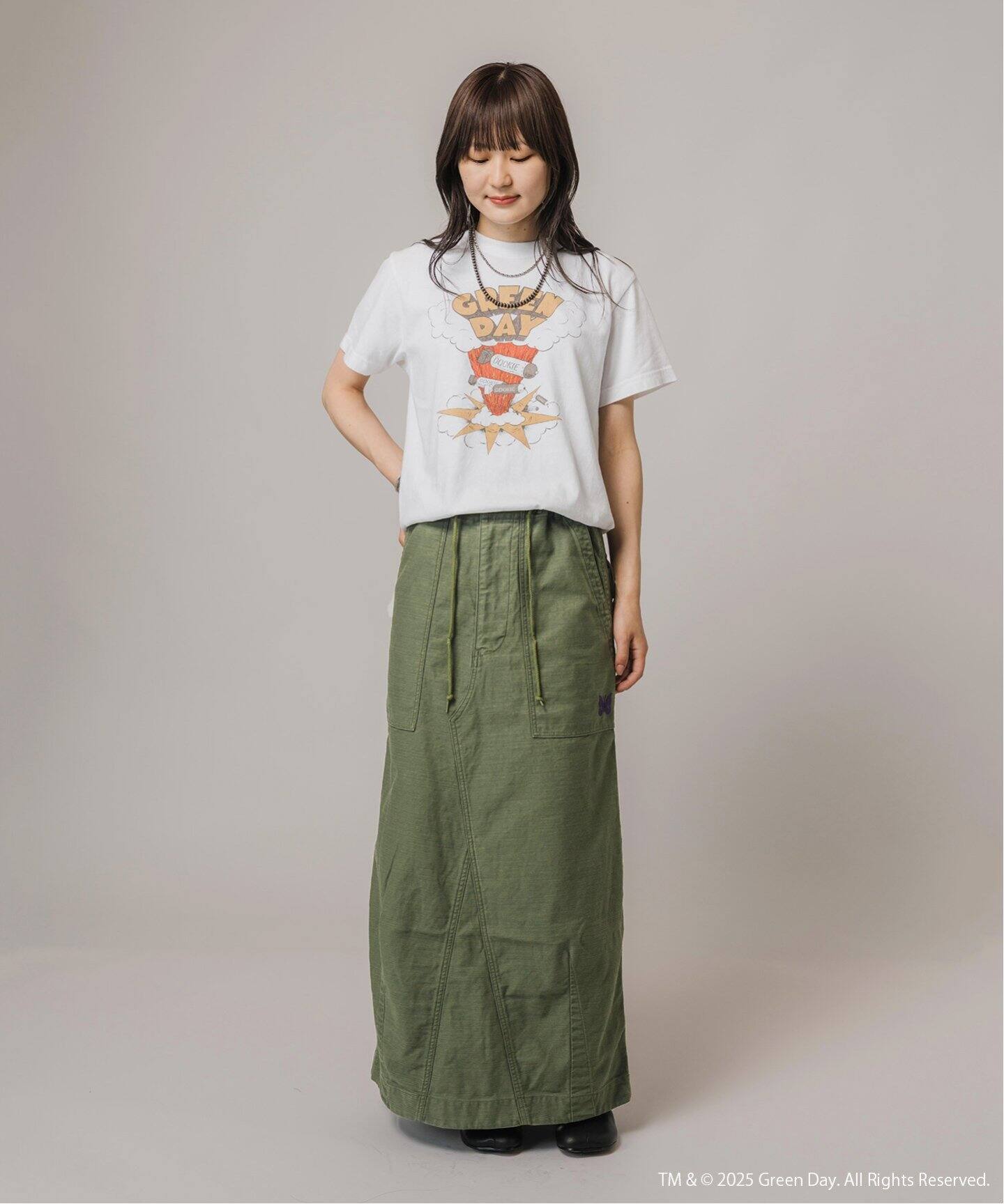NEEDLES/ ニードルズ String Fatigue Skirt-Back Sateen（ロング 