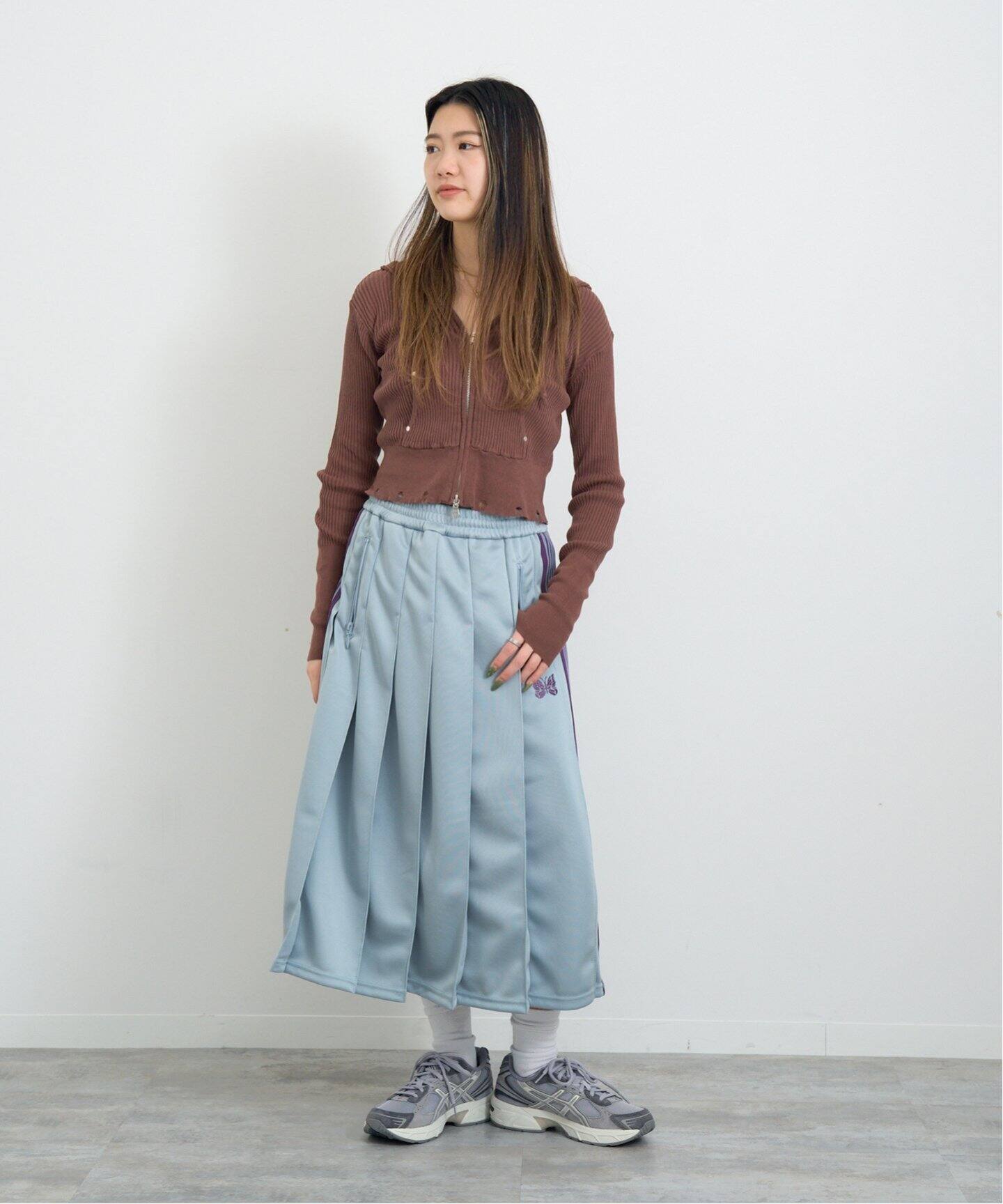 NEEDLES / ニードルズ Pleated Track Skirt-Poly Smooth（その他 