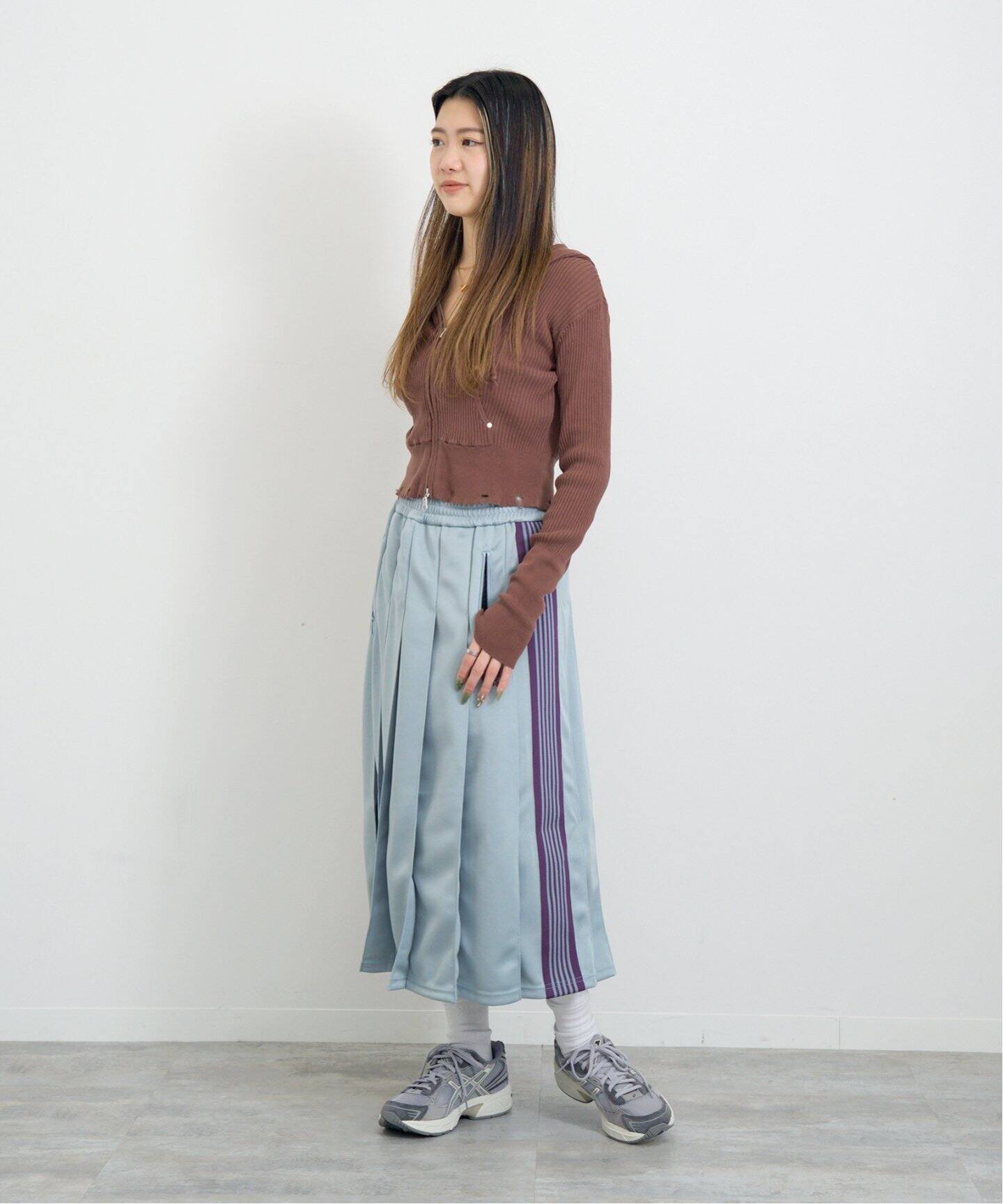 NEEDLES / ニードルズ Pleated Track Skirt-Poly Smooth（その他  