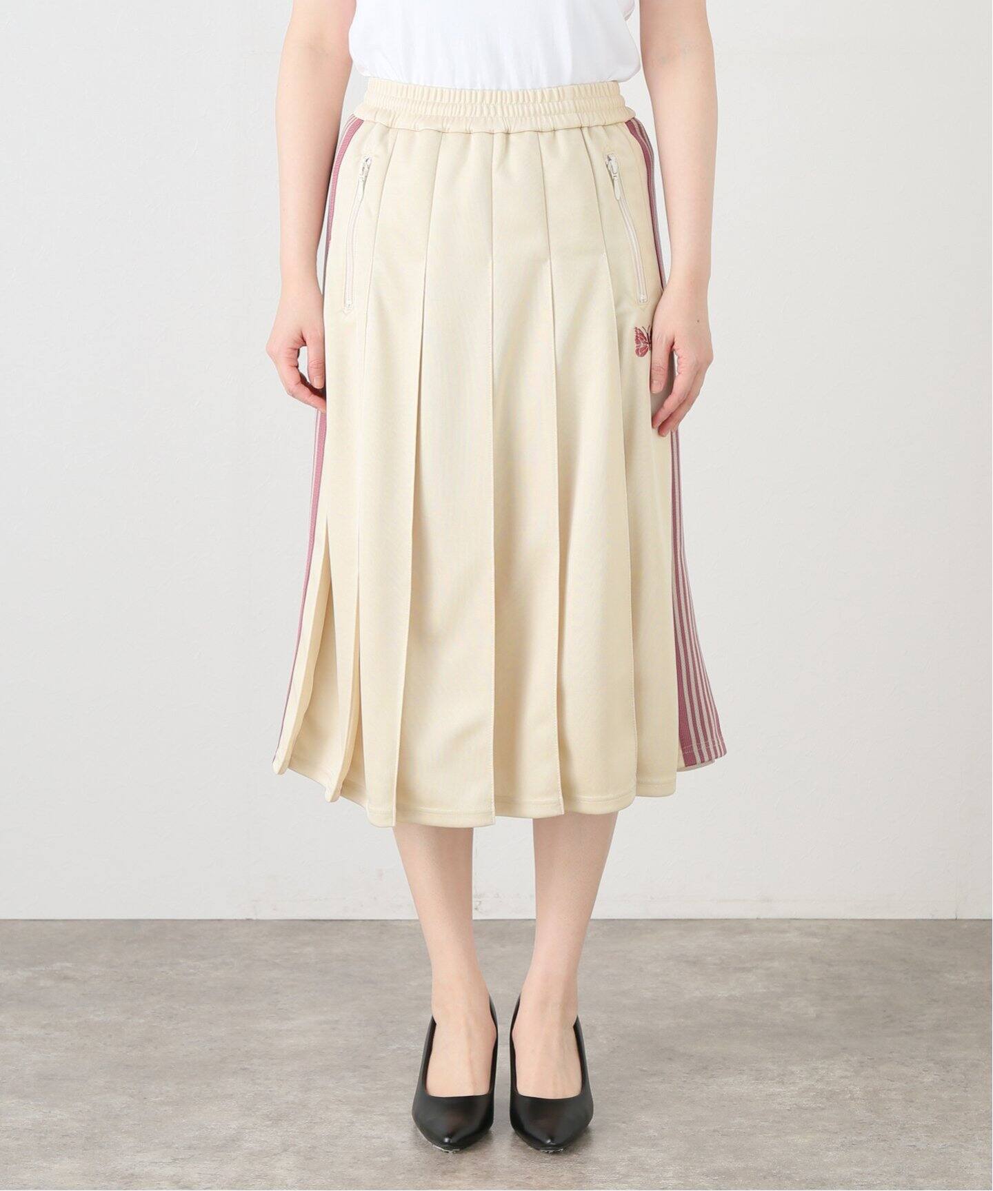NEEDLES / ニードルズ Pleated Track Skirt-Poly Smooth（その他  