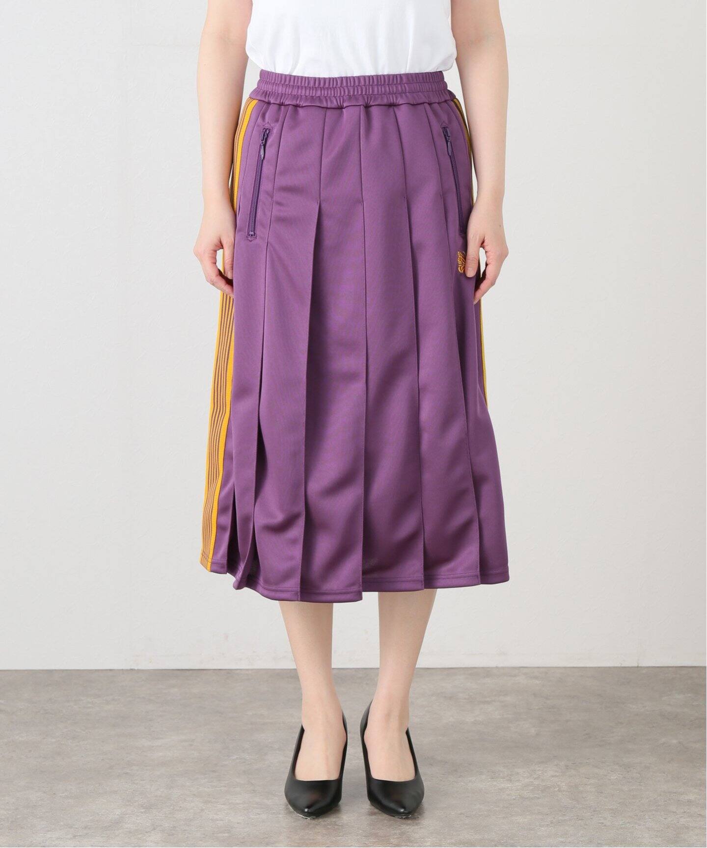 NEEDLES / ニードルズ Pleated Track Skirt-Poly Smooth（その他 
