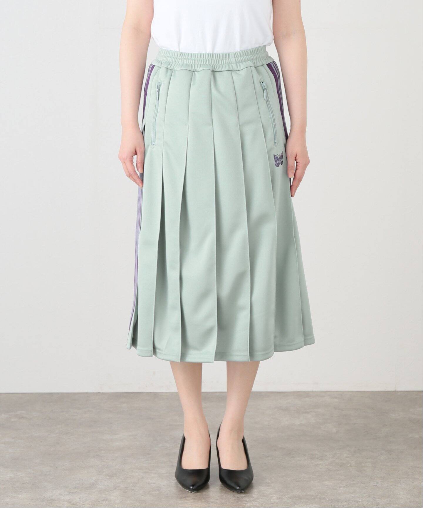 NEEDLES / ニードルズ Pleated Track Skirt-Poly Smooth（その他  