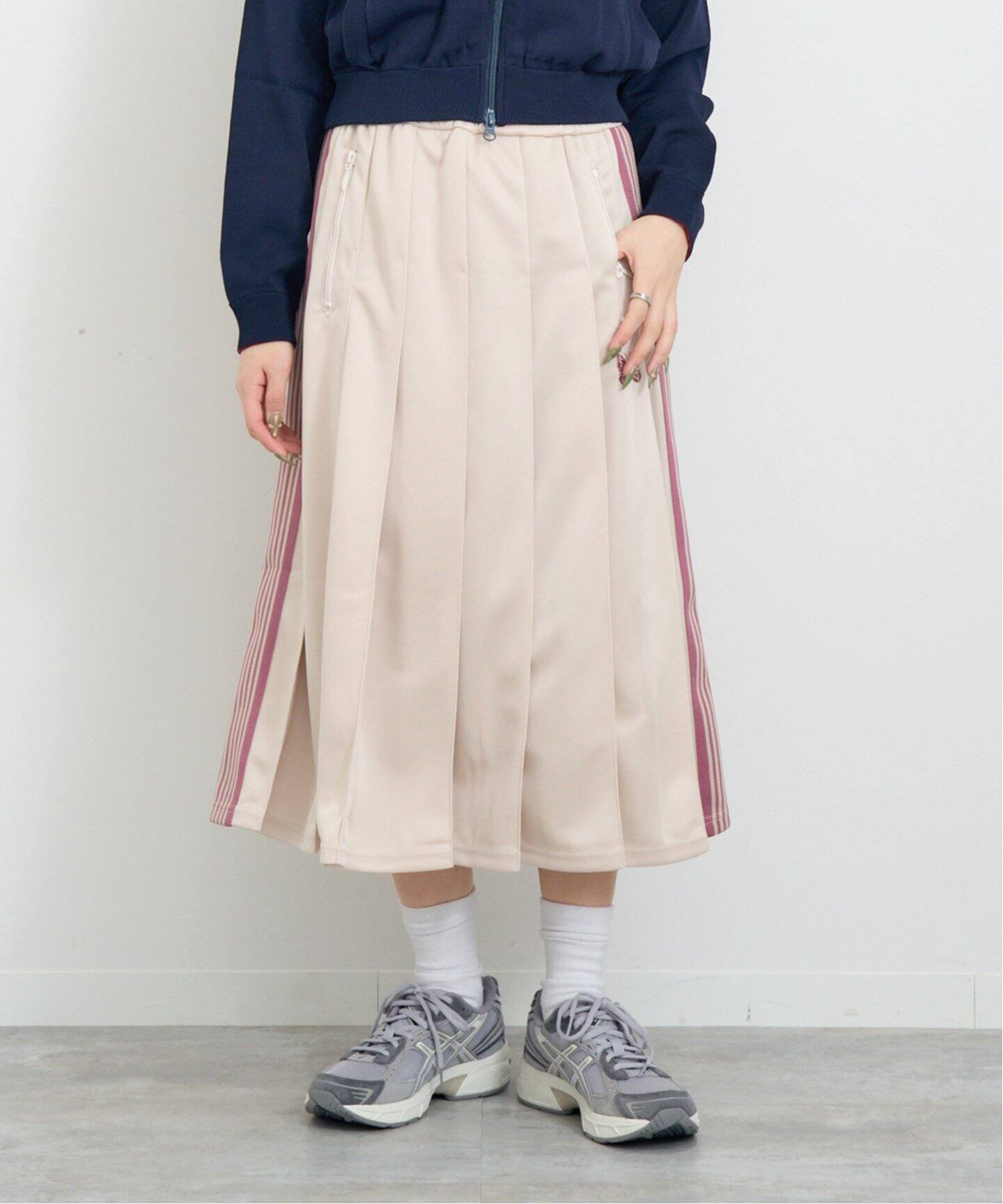 NEEDLES / ニードルズ Pleated Track Skirt-Poly Smooth（その他  