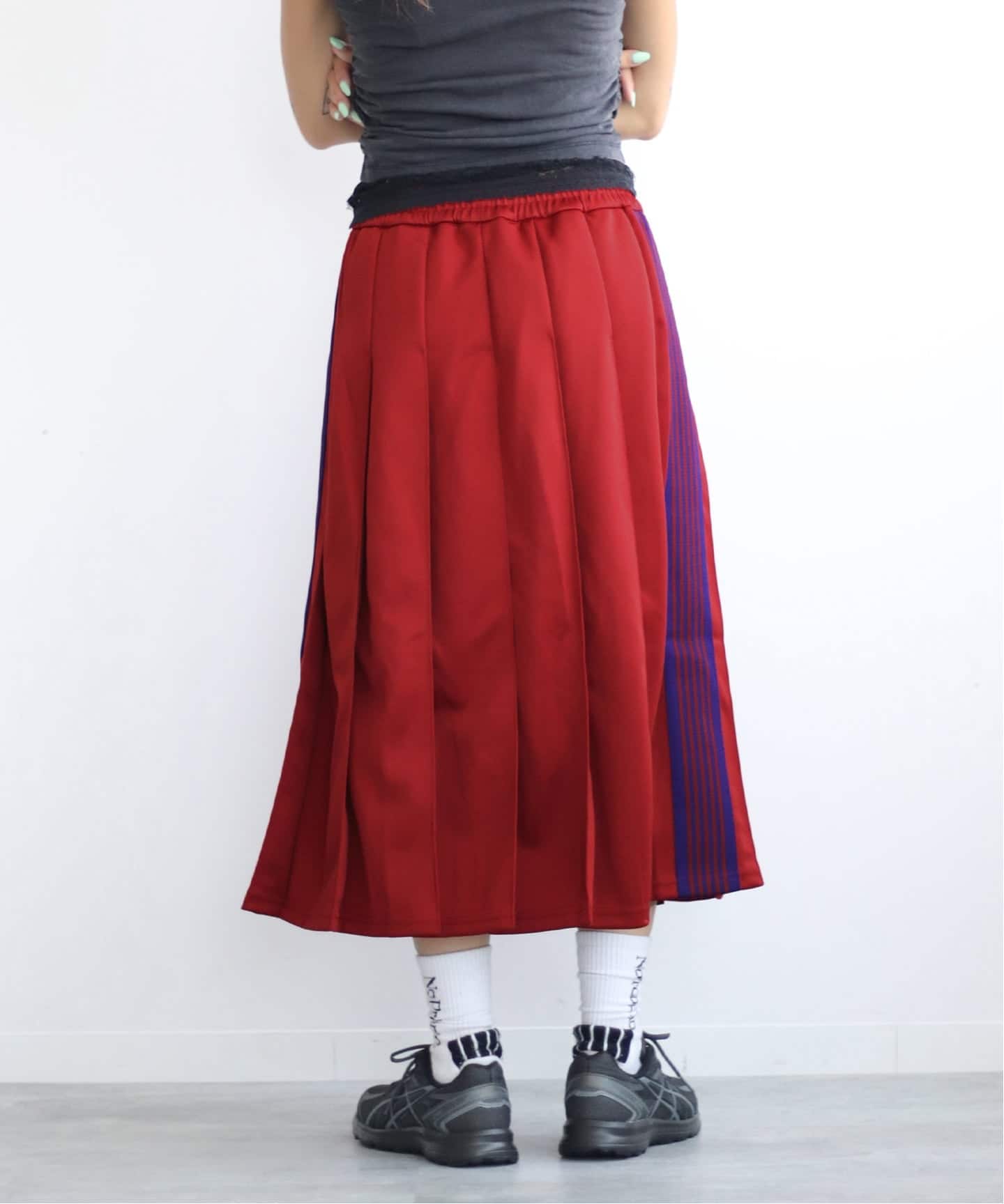 NEEDLES プリーズスカート Needles / Pleated Track Skirt - Poly Smooth 様々なシルエット
