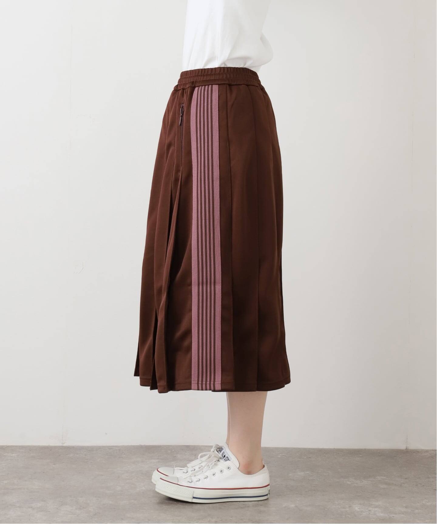 NEEDLES/ニードルズPleated Track Skirt-Poly Smooth（ロング
