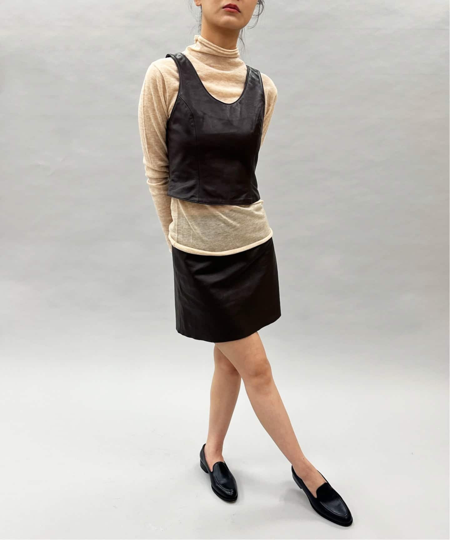 ラムレザーミニスカート（ミニスカート）｜EDIT.FOR LULU（エディット