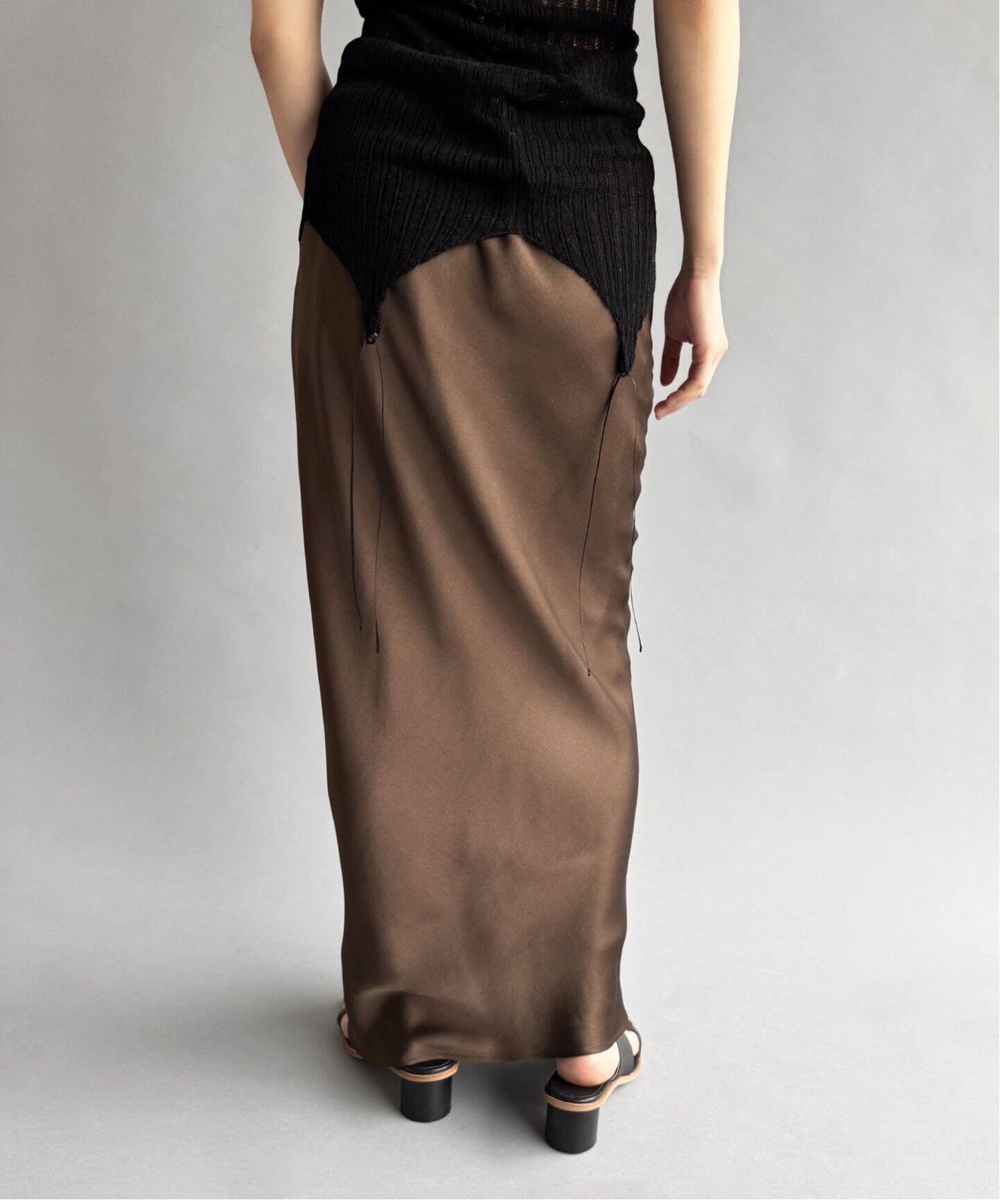 NEWサテンバイアスマキシスカート（ロング・マキシ丈スカート）｜EDIT  