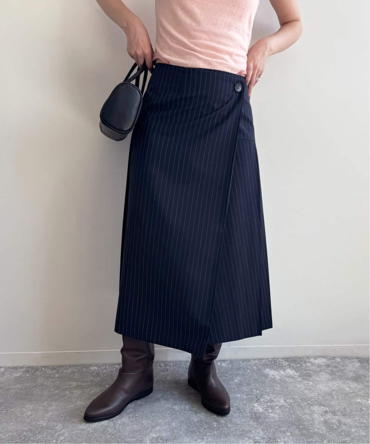 【25SS NEW】Acne Studios / ピンストライプ テーラードスカート 25SS NEW】Acne Studios / ピンストライプ テーラードスカート