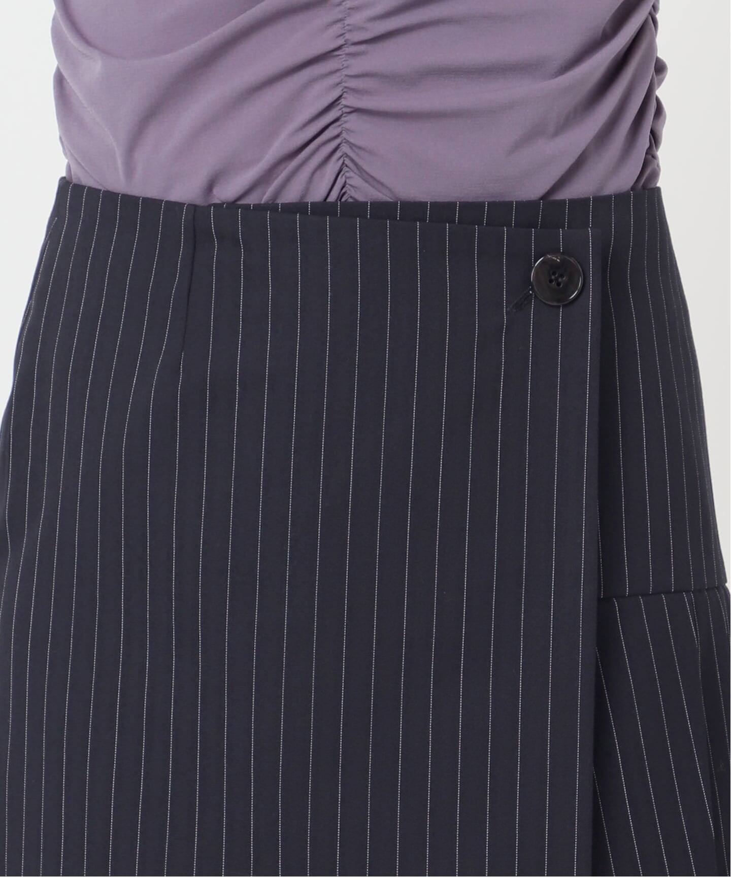 ピンストライプラップスカート（その他スカート）｜EDIT.FOR LULU