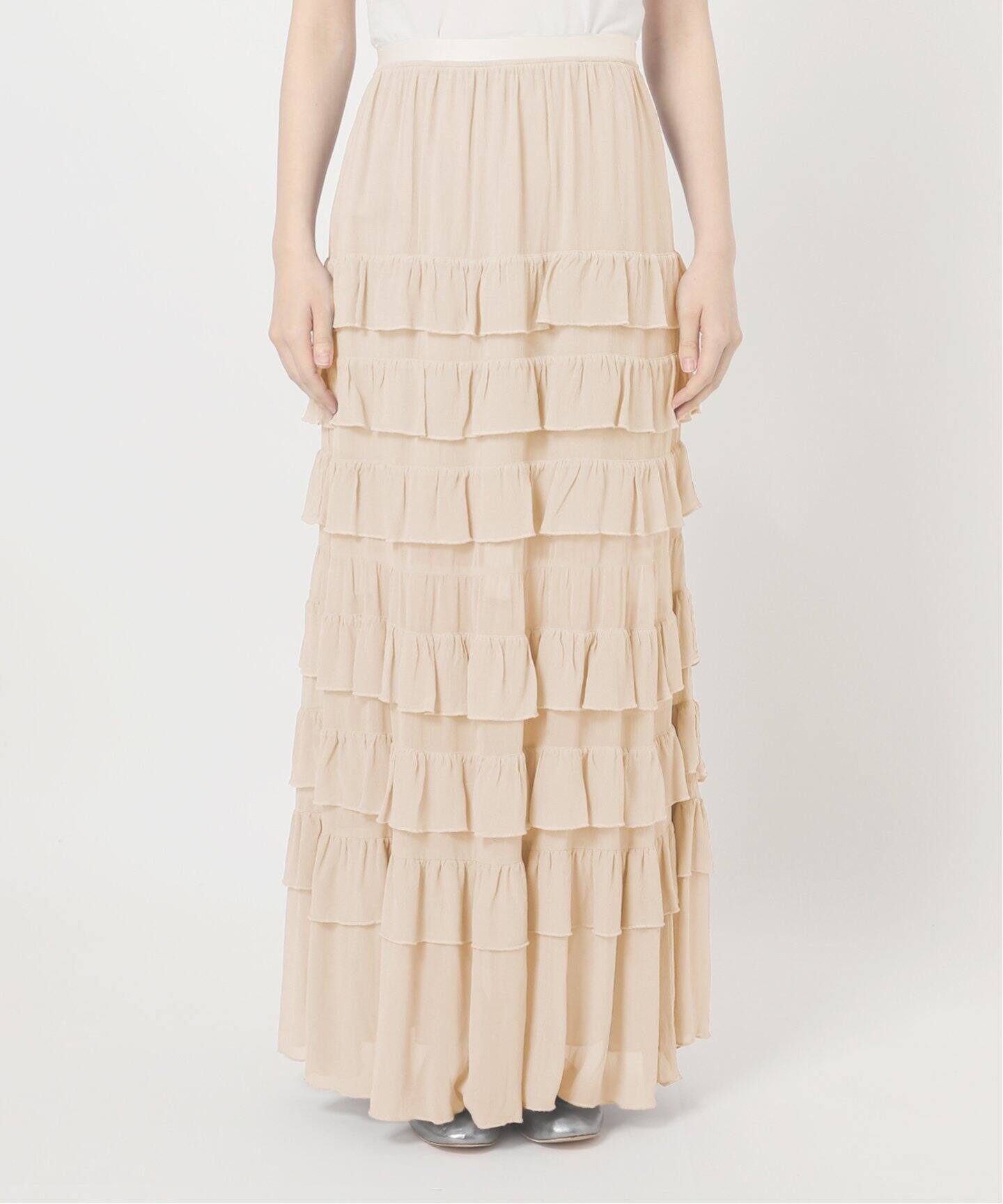 追加3》フリル ティアードスカート（ロング・マキシ丈スカート）｜EDIT  