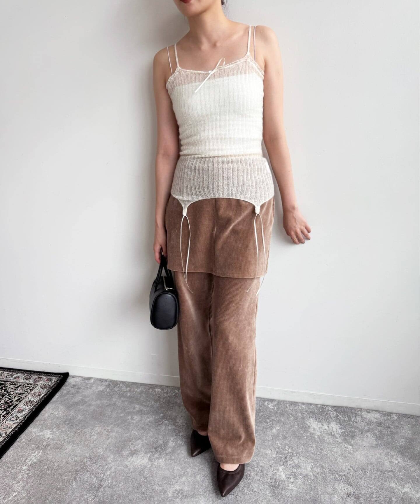 ♡ラストセール♡ Meltymelt Chocolateスカート ブラウン しまむら - choco しまむらコラボ とろみマーメイドスカート