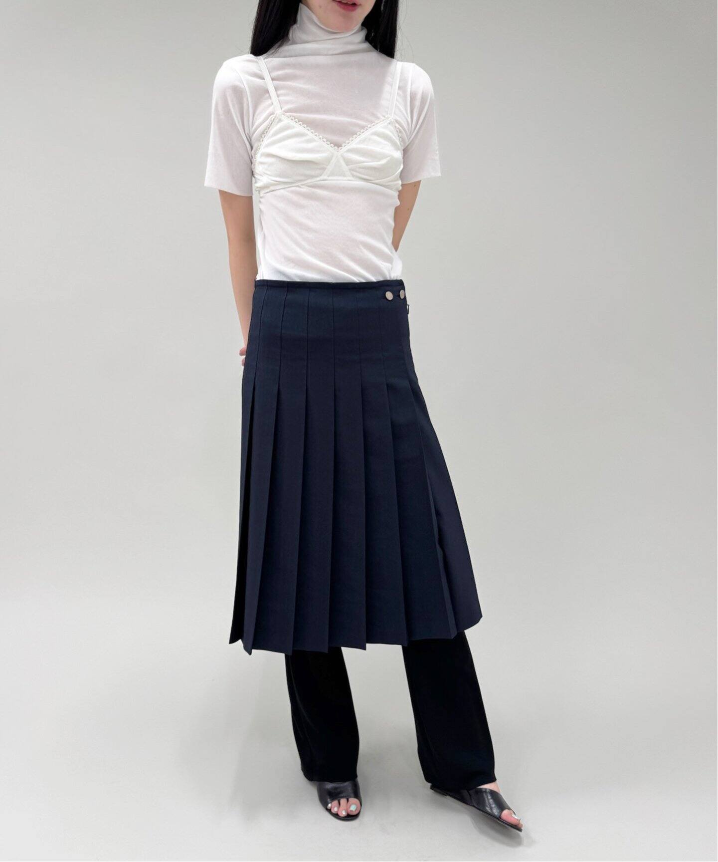NEW サイドボタン プリーツスカート（その他スカート）｜EDIT.FOR LULU  